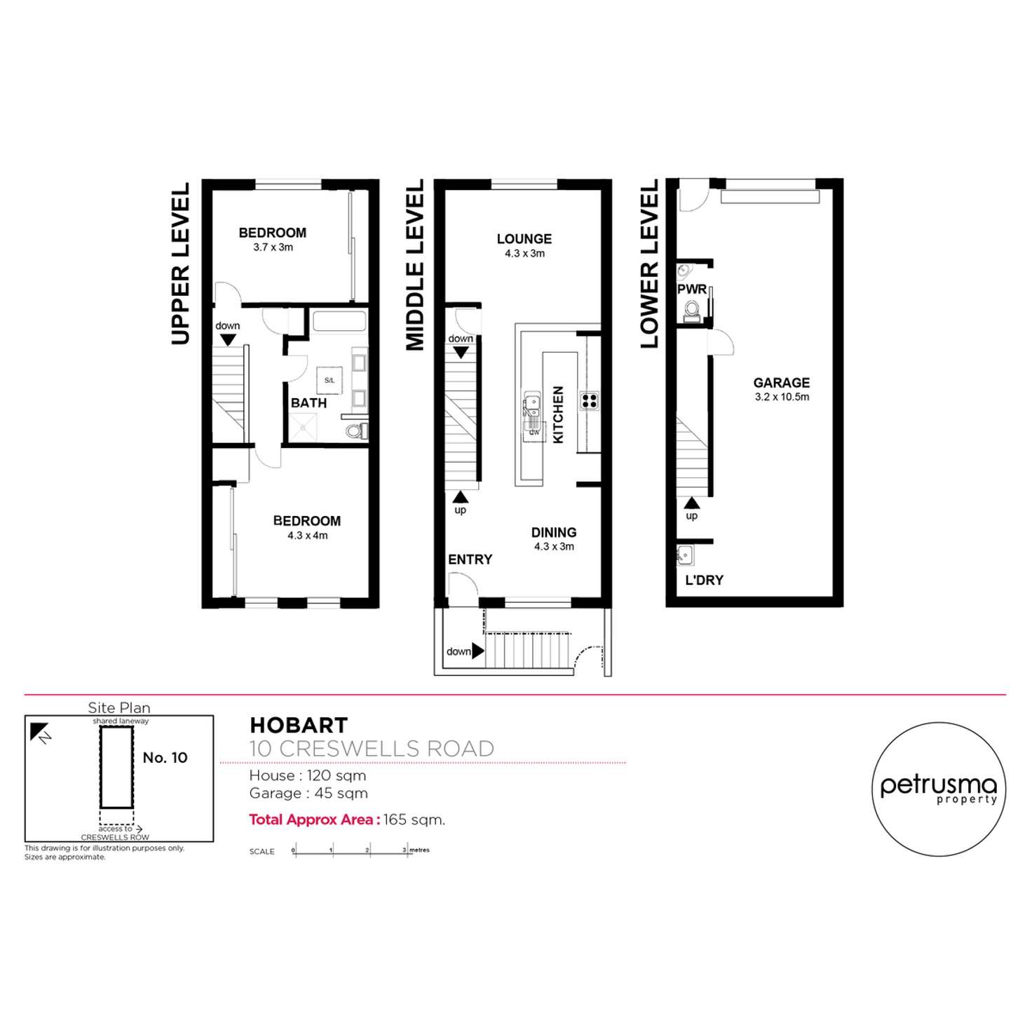 Floorplan of Homely house listing, 10 Creswells Row, Hobart TAS 7000