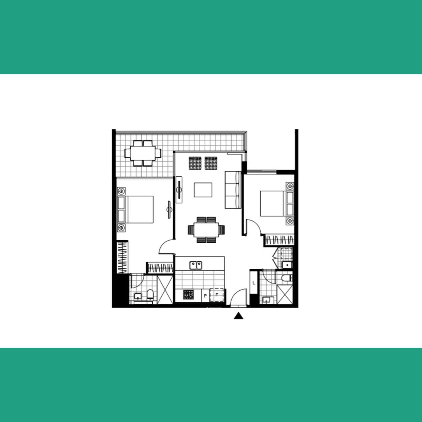Floorplan of Homely apartment listing, 113/1 Kyle Way, Claremont WA 6010