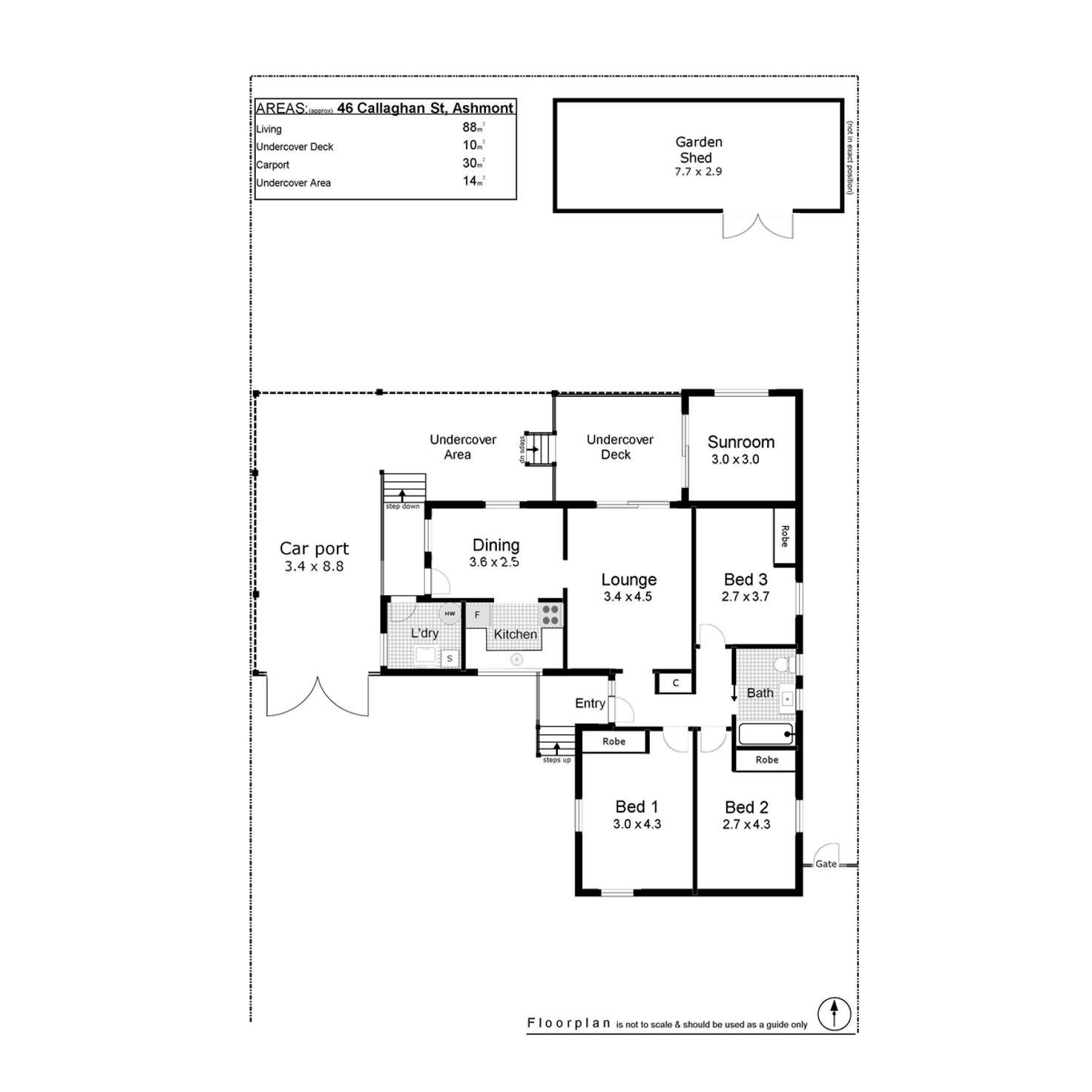 Floorplan of Homely house listing, 46 Callaghan Street, Ashmont NSW 2650