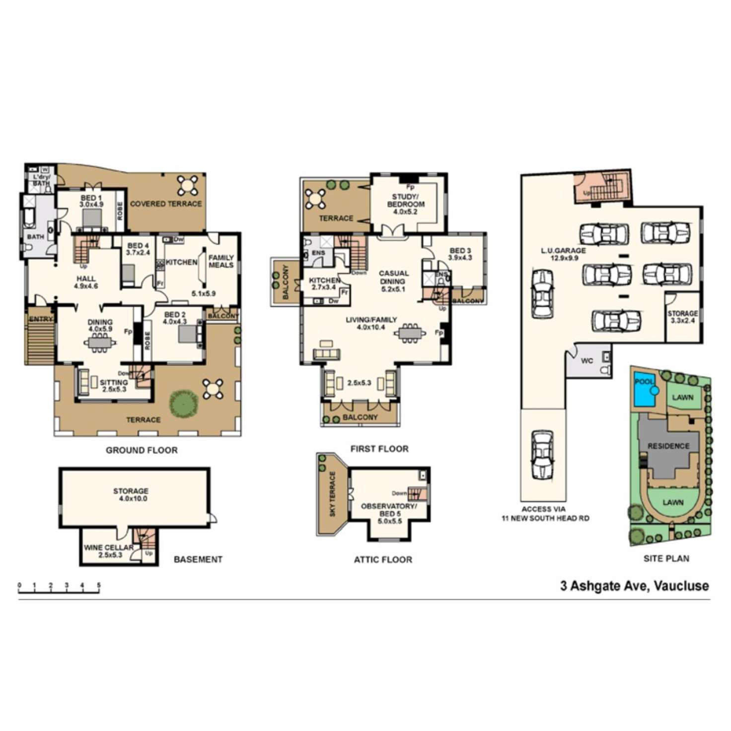 Floorplan of Homely house listing, 3 Ashgate Avenue, Vaucluse NSW 2030