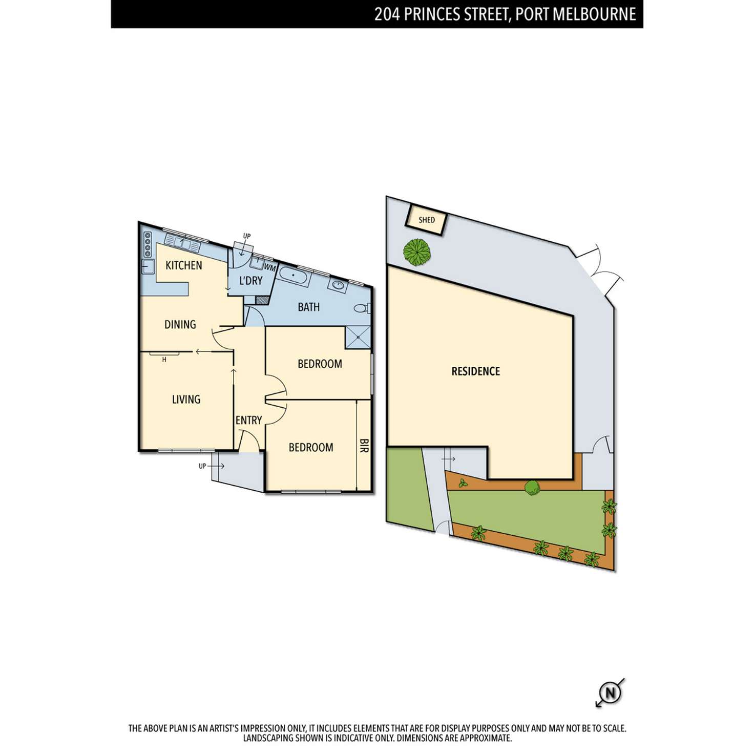 Floorplan of Homely house listing, 204 Princes Street, Port Melbourne VIC 3207