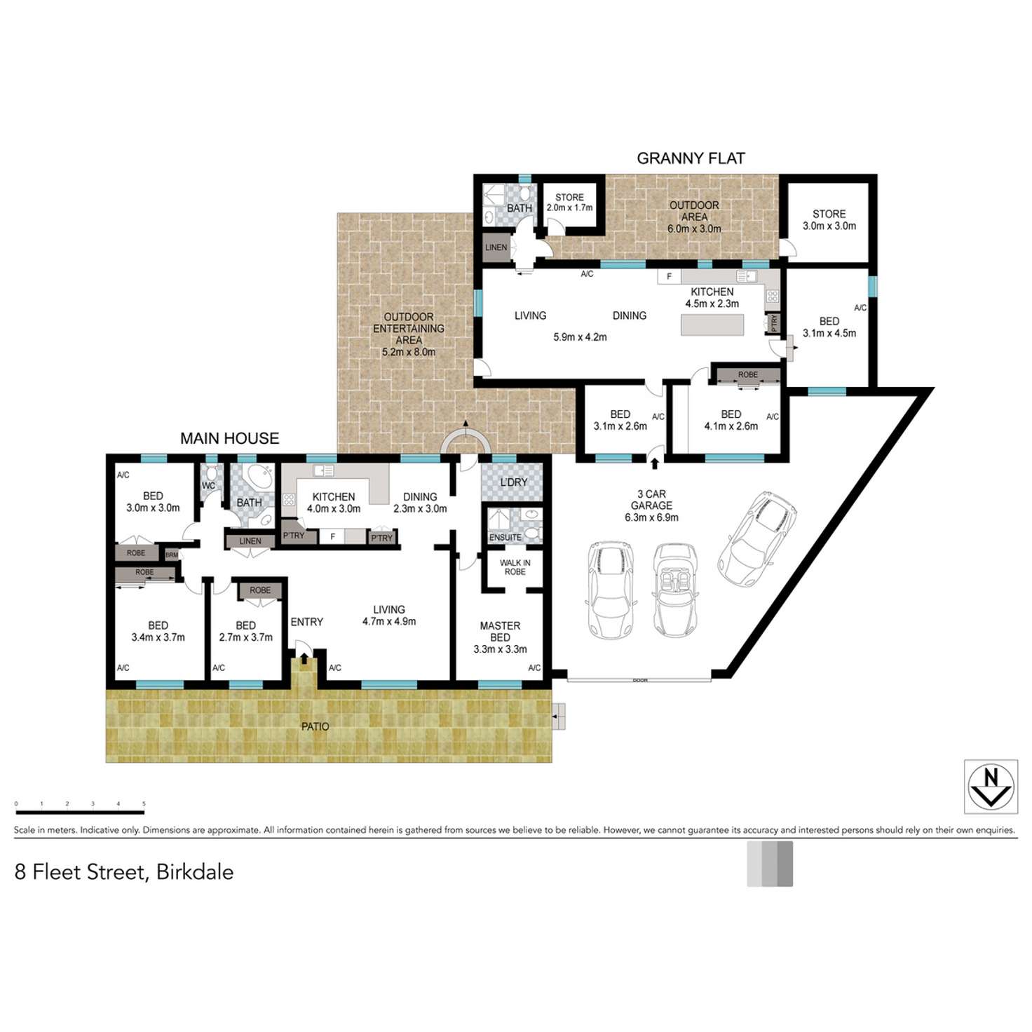 Floorplan of Homely house listing, 8 Fleet Street, Birkdale QLD 4159