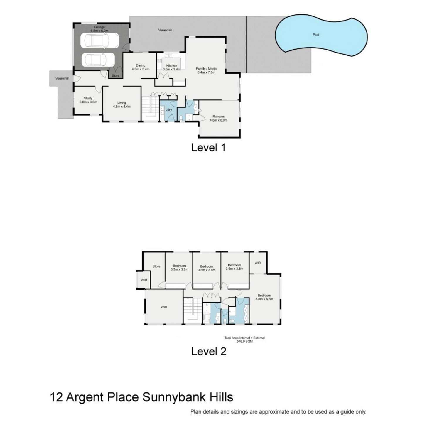 Floorplan of Homely house listing, 12 Argent Place, Sunnybank Hills QLD 4109