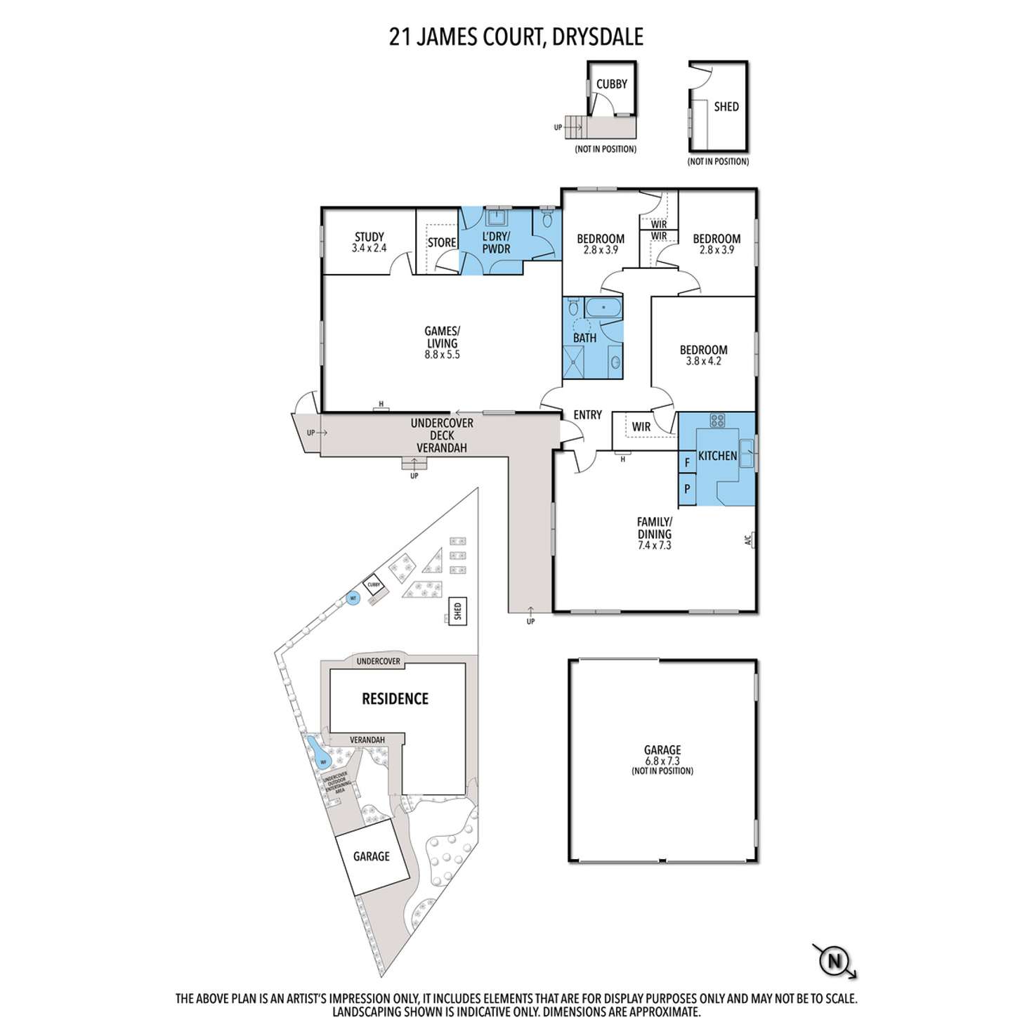 Floorplan of Homely house listing, 21 James Court, Drysdale VIC 3222