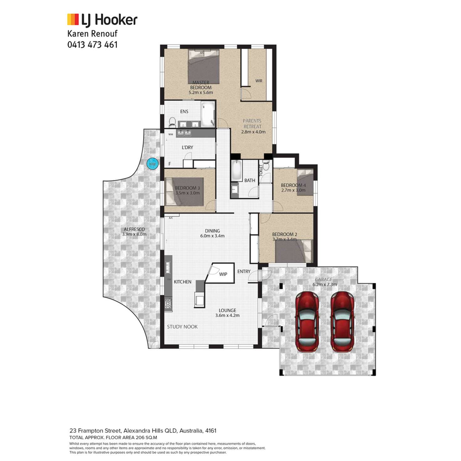 Floorplan of Homely house listing, 23 Frampton Street, Alexandra Hills QLD 4161