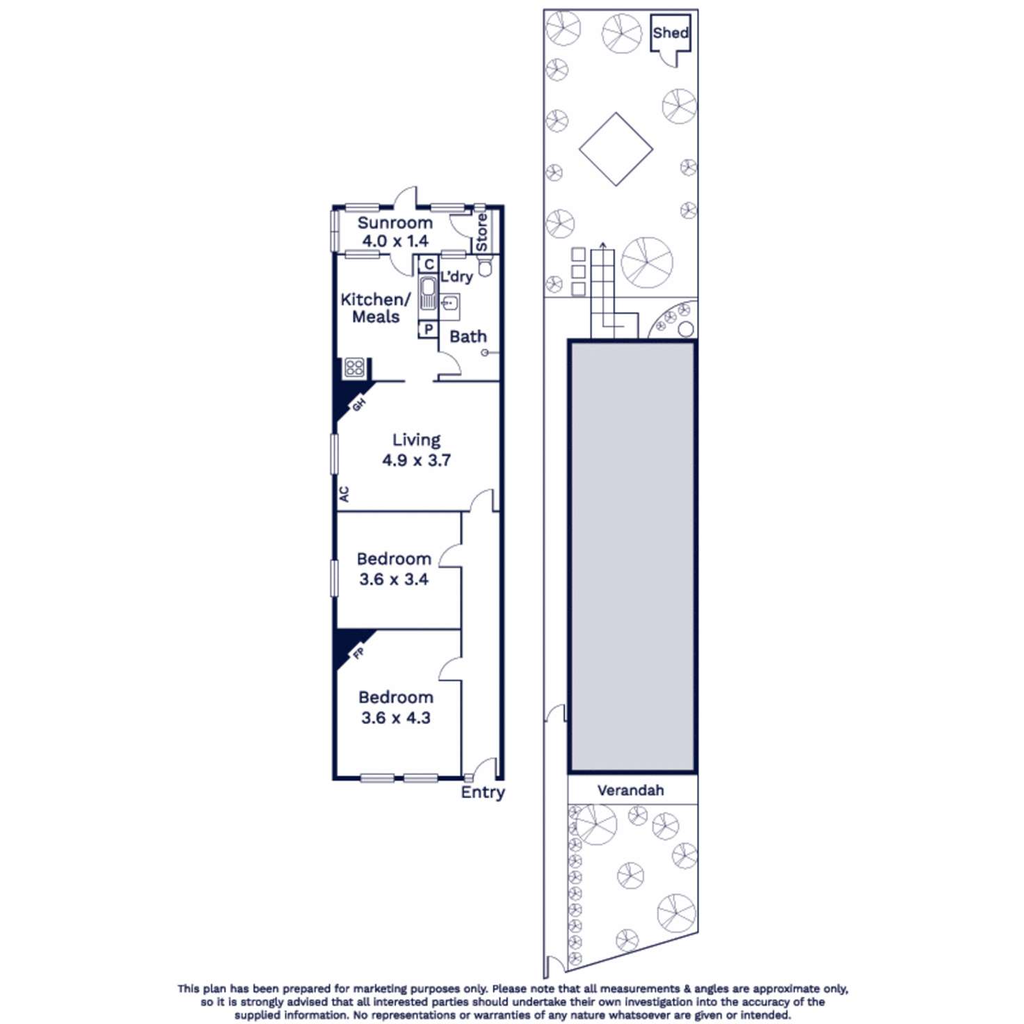 Floorplan of Homely house listing, 143 Eastwood Street, Kensington VIC 3031