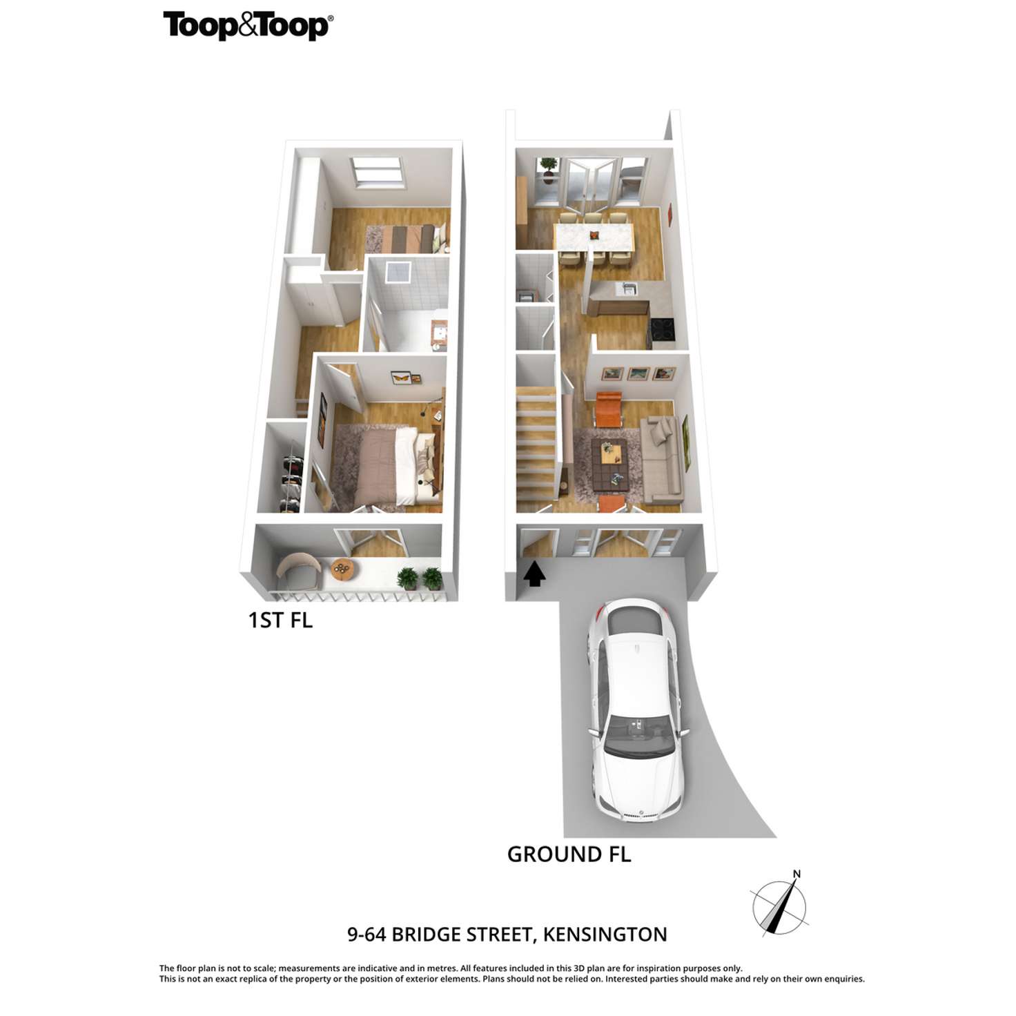Floorplan of Homely unit listing, 9/64 Bridge Street, Kensington SA 5068