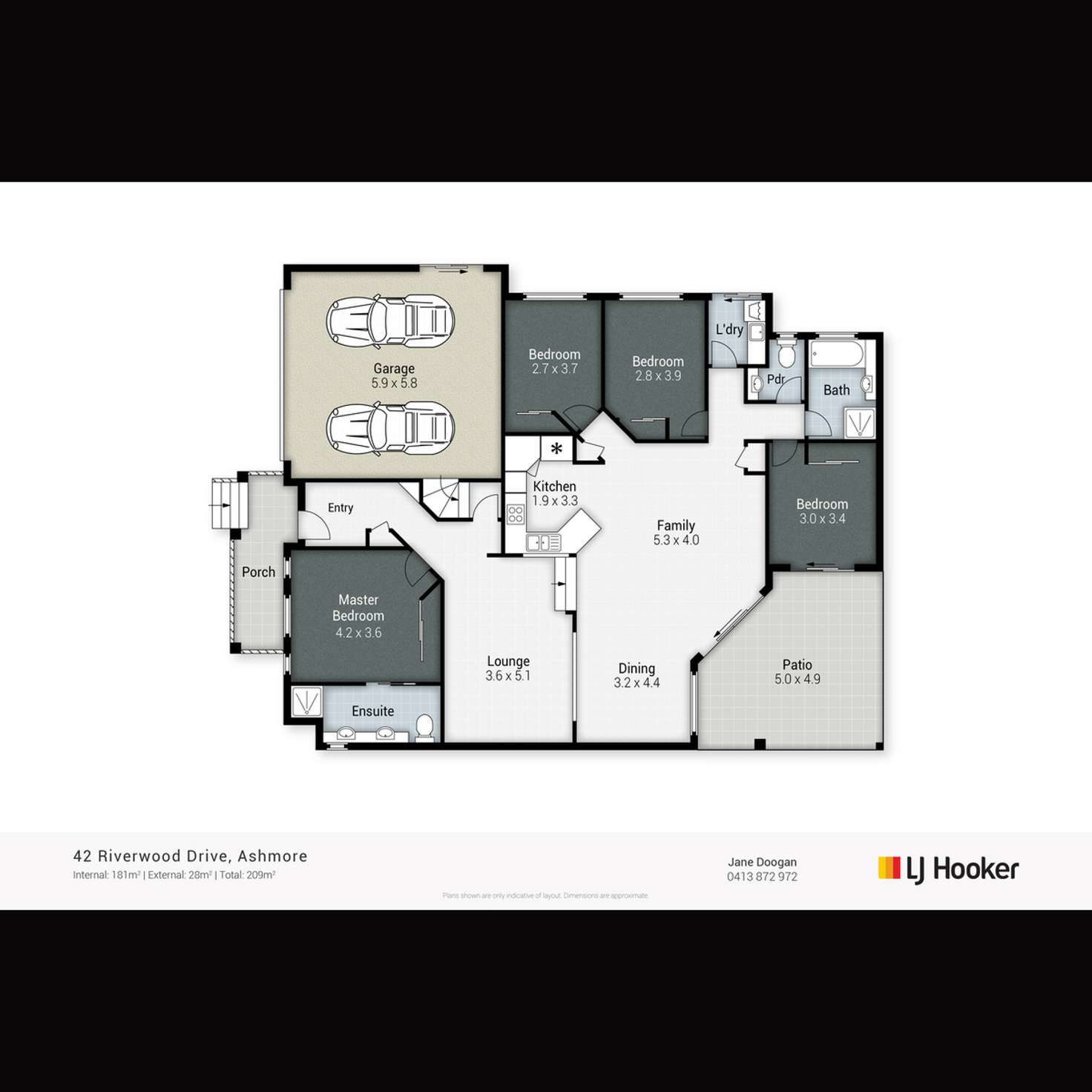 Floorplan of Homely house listing, 42 Riverwood Drive, Ashmore QLD 4214
