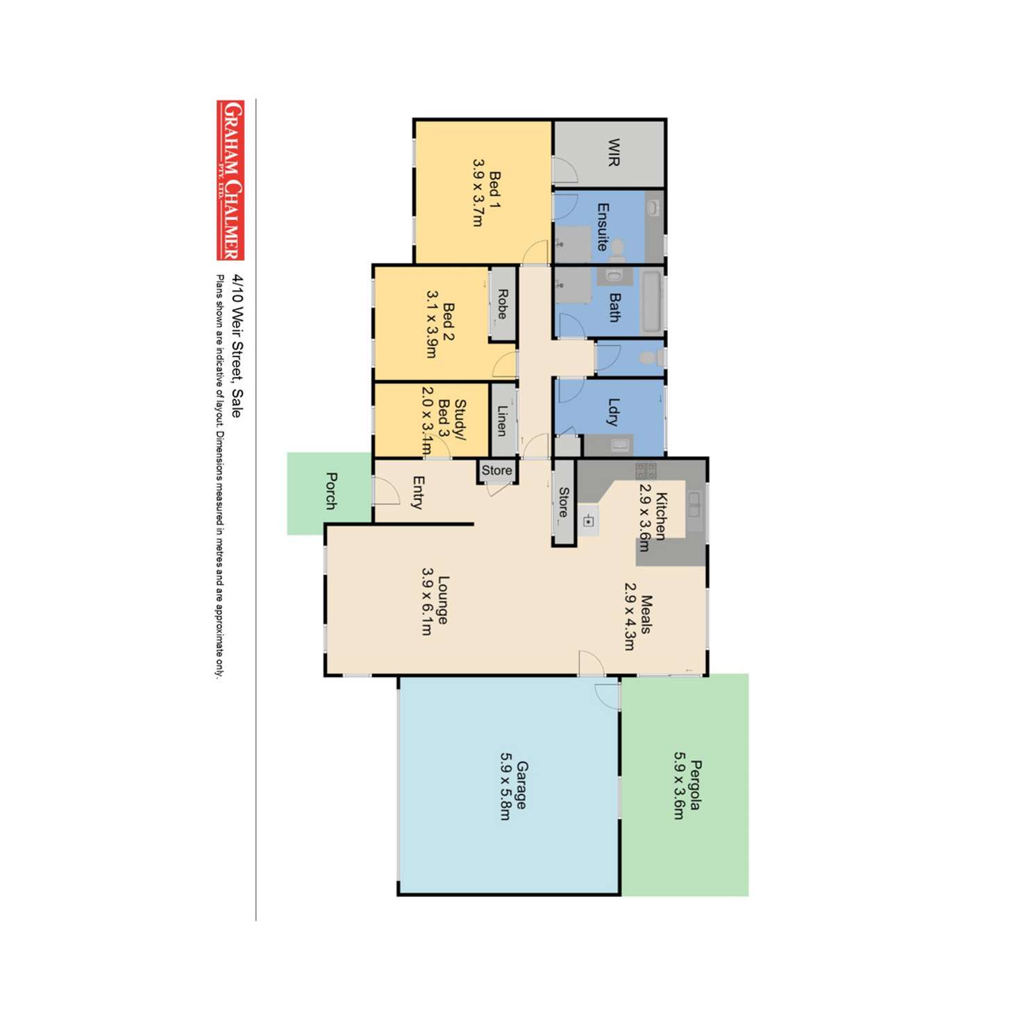 Floorplan of Homely townhouse listing, 4/10 Weir Street, Sale VIC 3850