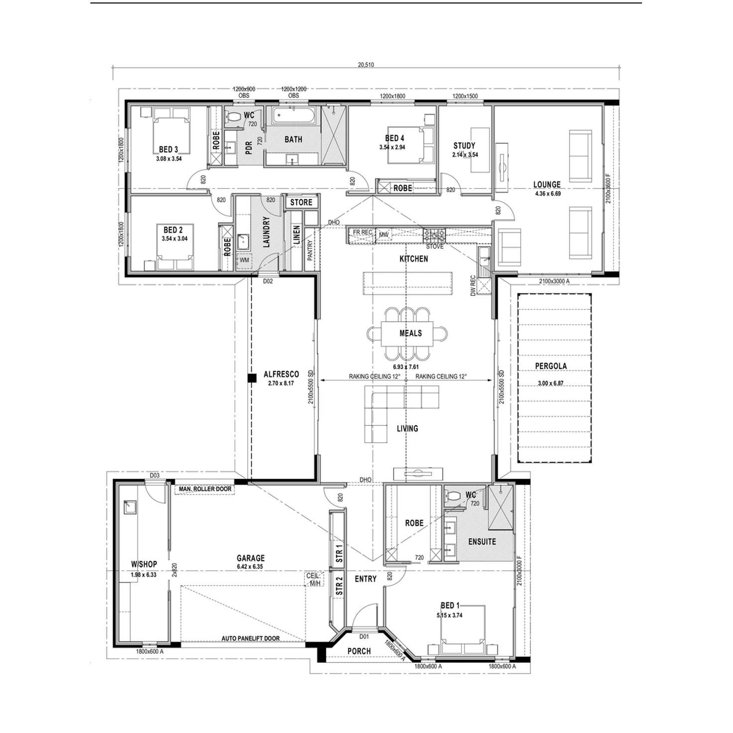 Floorplan of Homely house listing, 12 Charlton Road, Killara VIC 3691