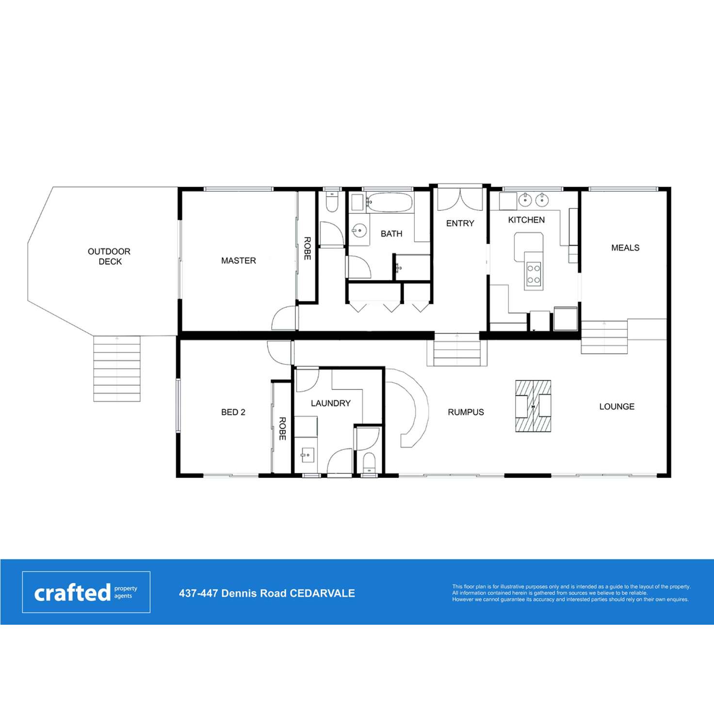 Floorplan of Homely house listing, 437-447 Dennis Road, Cedar Vale QLD 4285