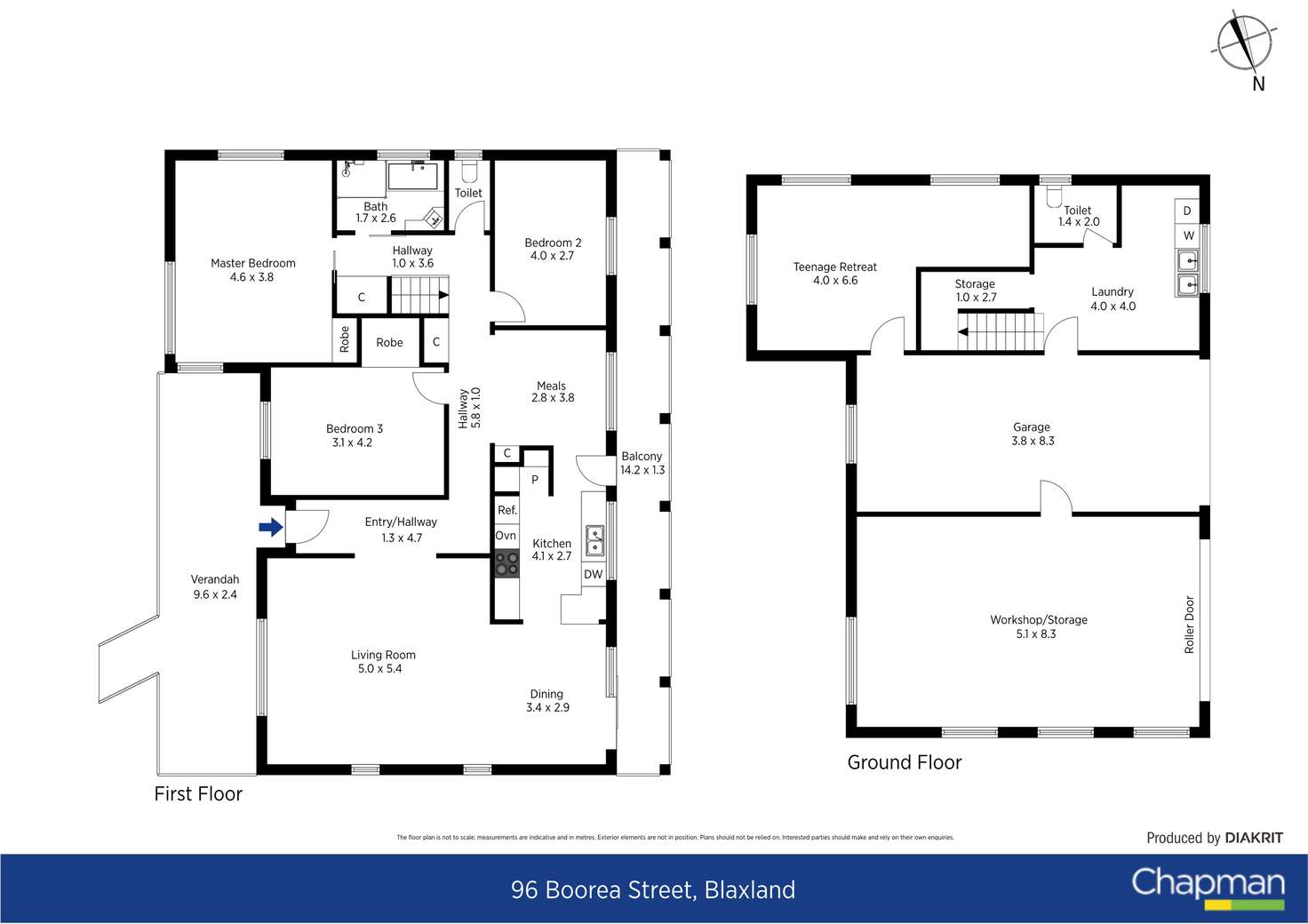 Floorplan of Homely house listing, 96 Boorea Street, Blaxland NSW 2774