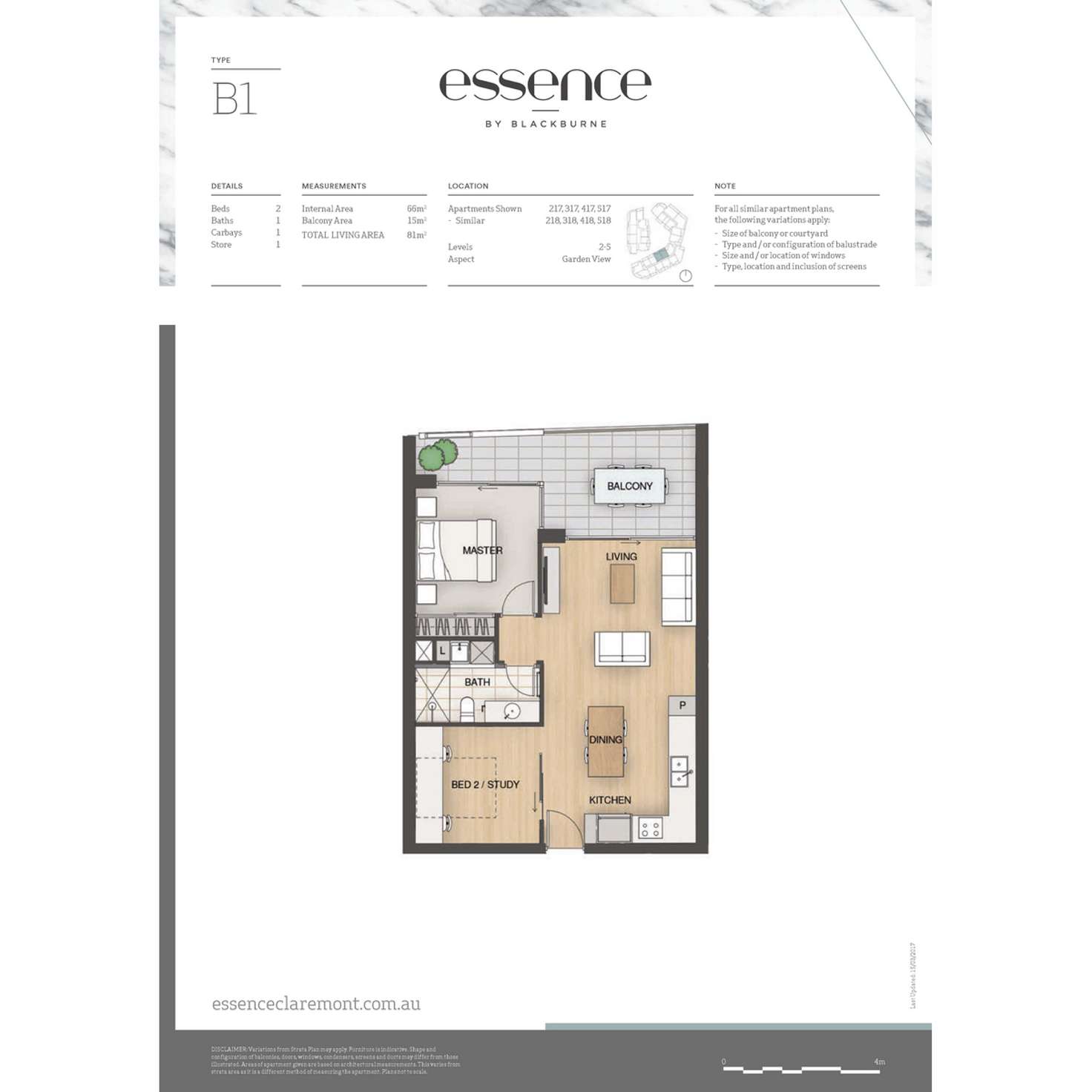 Floorplan of Homely apartment listing, 210/5 Shenton Road, Claremont WA 6010