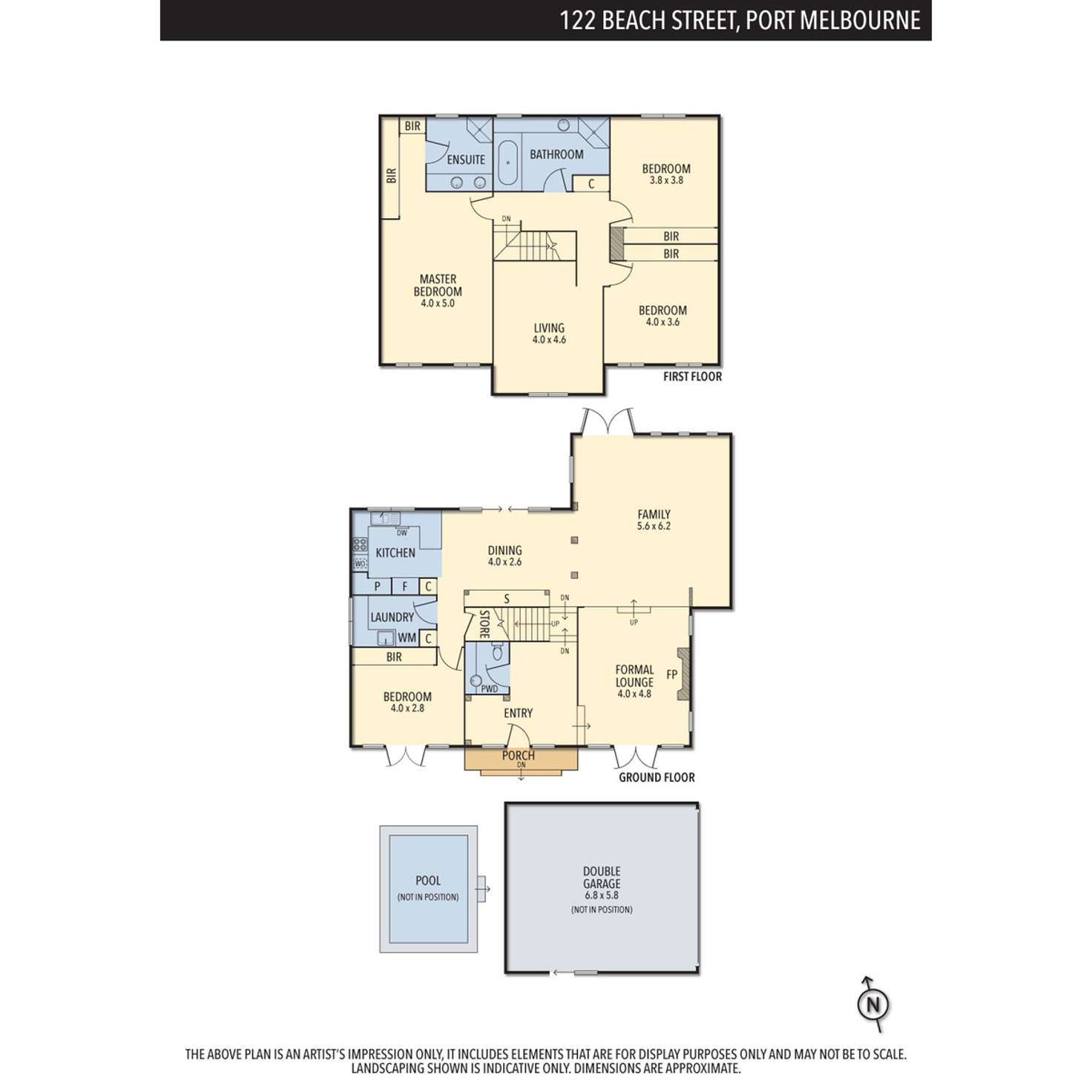 Floorplan of Homely house listing, 122 Beach Street, Port Melbourne VIC 3207