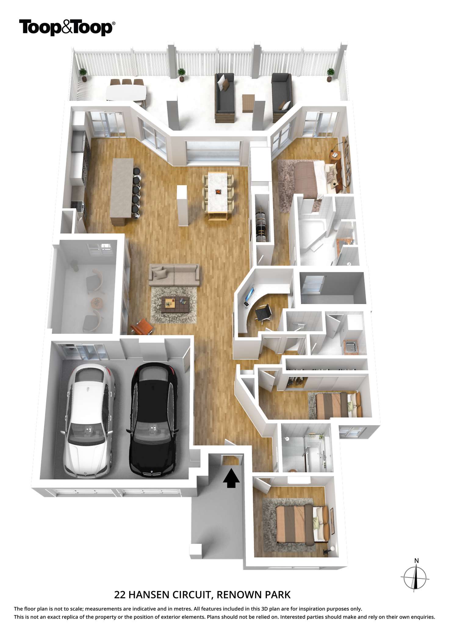 Floorplan of Homely house listing, 22 Hansen Circuit, Renown Park SA 5008