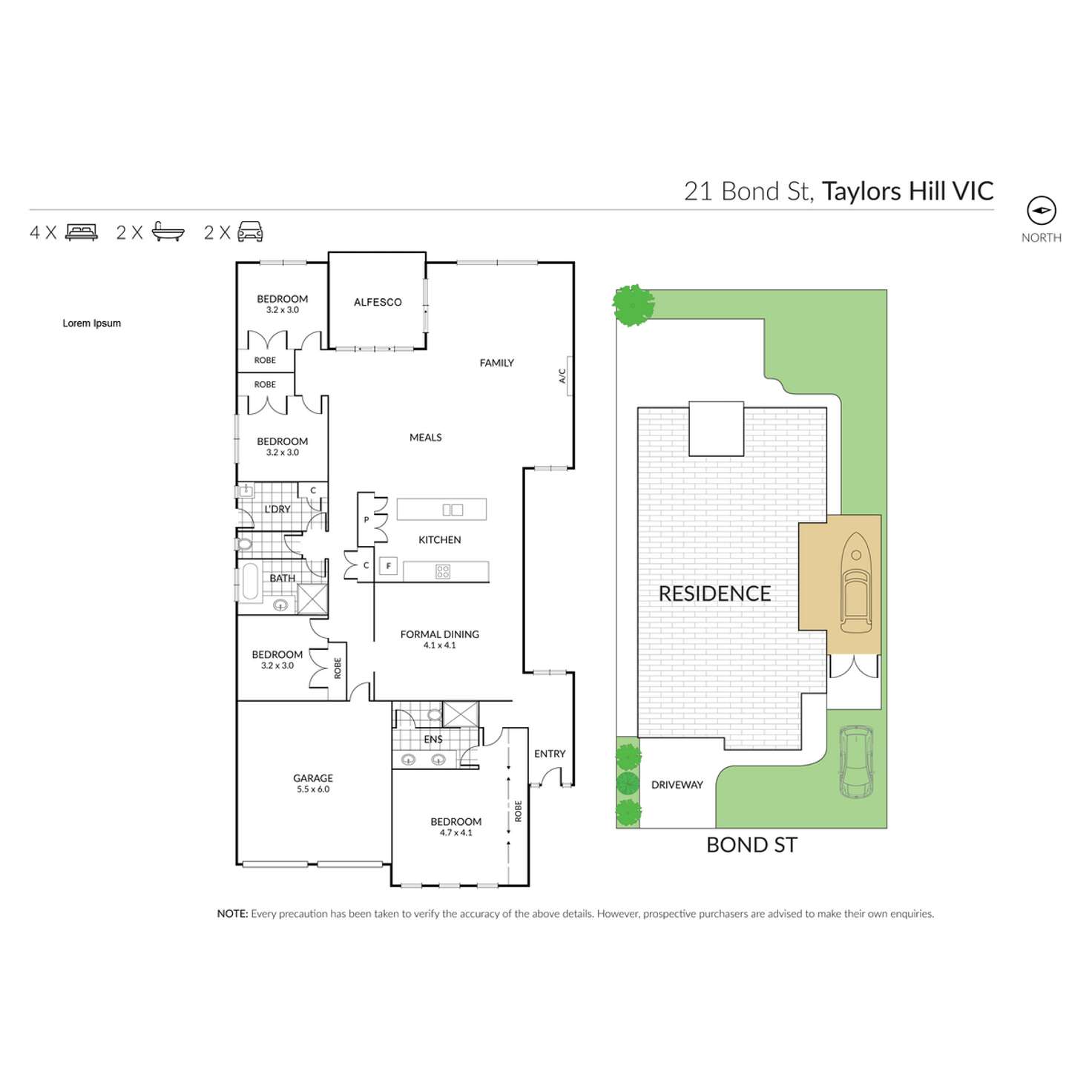 Floorplan of Homely house listing, 21 Bond Street, Taylors Hill VIC 3037