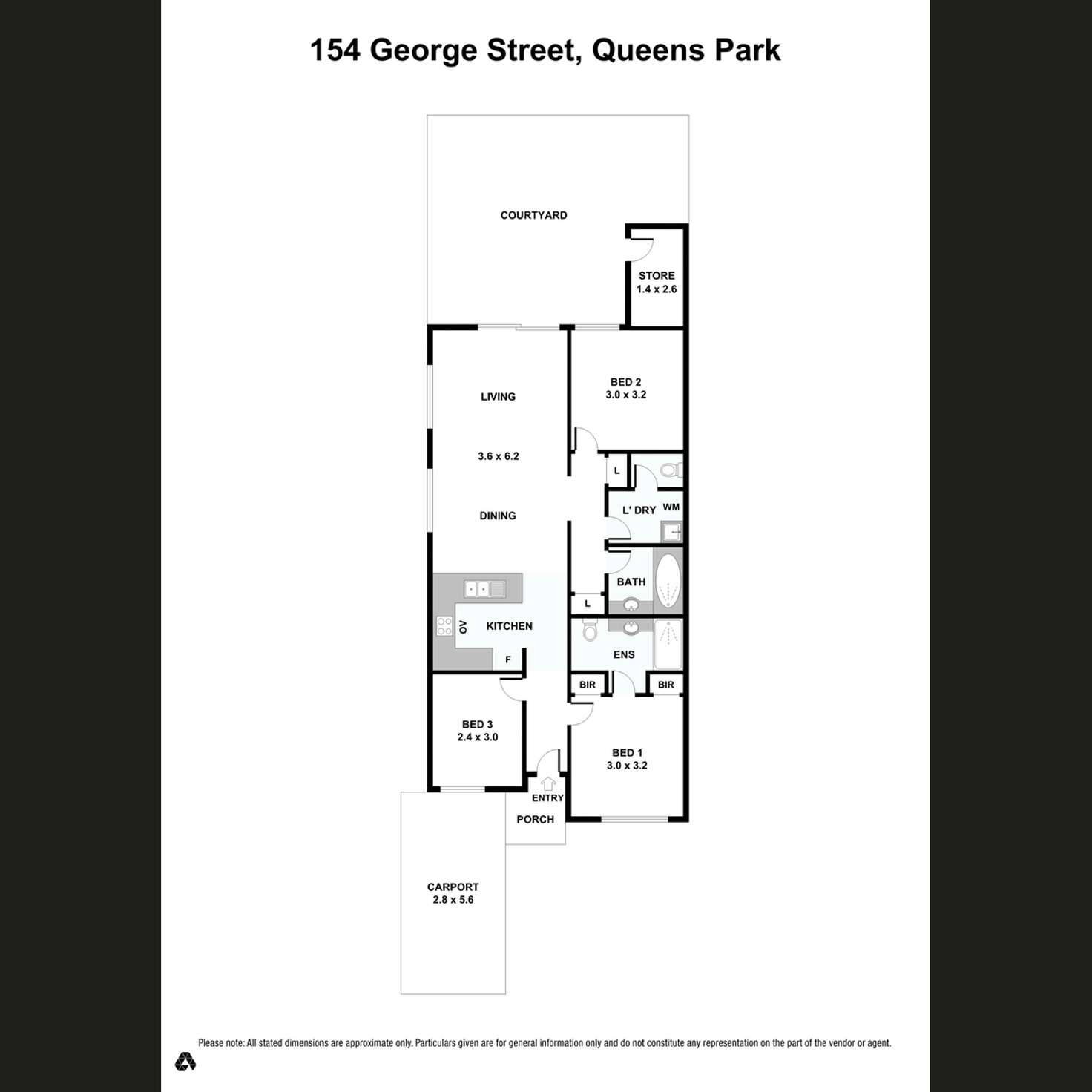 Floorplan of Homely house listing, 154 George Street, Queens Park WA 6107