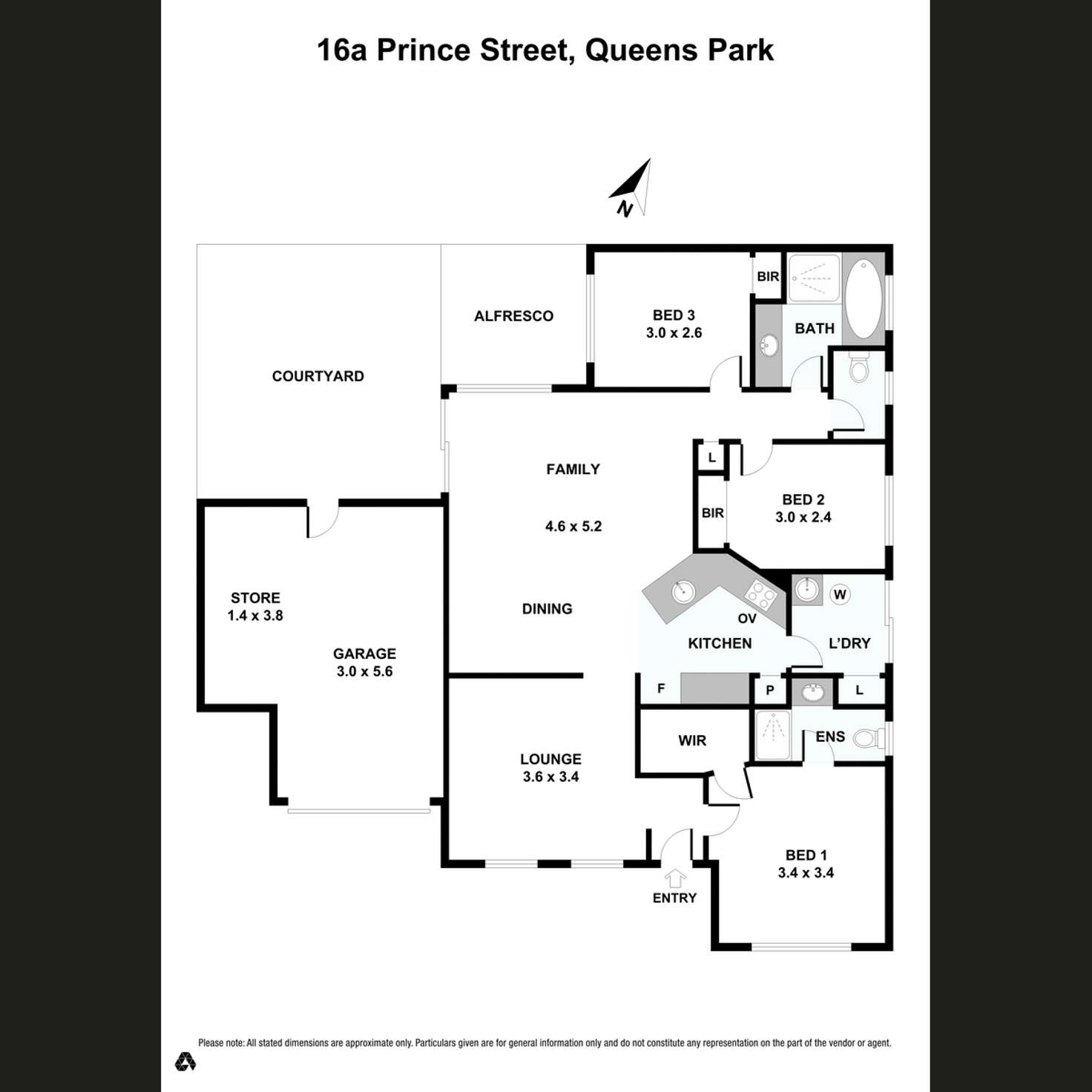 Floorplan of Homely house listing, 16a Prince Street, Queens Park WA 6107