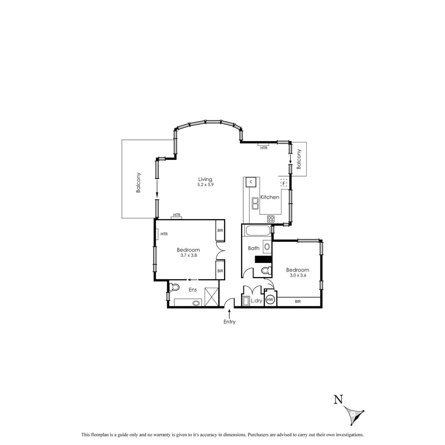 Floorplan of Homely apartment listing, 5/149 Beach Street, Port Melbourne VIC 3207