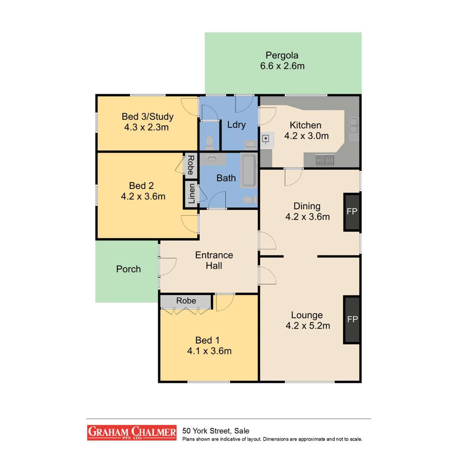 Floorplan of Homely house listing, 50 York Street, Sale VIC 3850