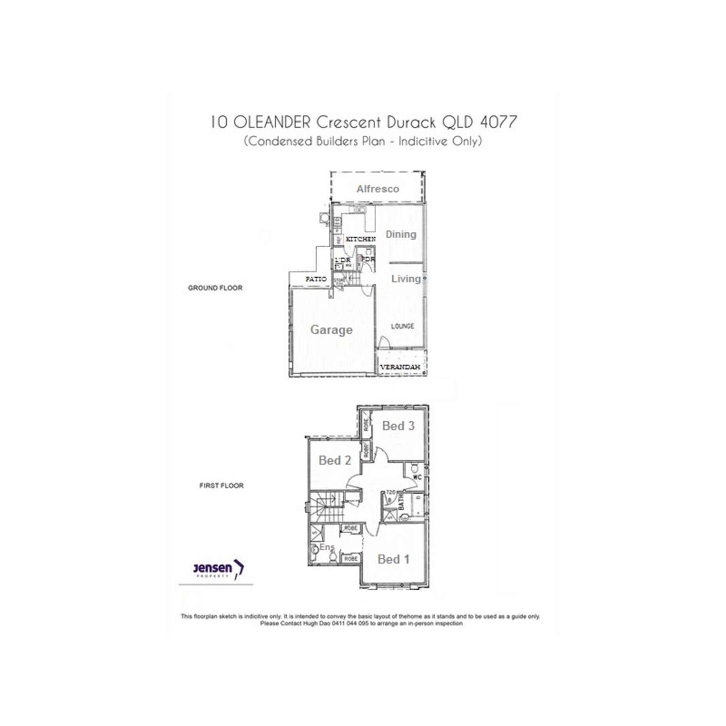 Floorplan of Homely house listing, 10 OLEANDER Crescent, Durack QLD 4077