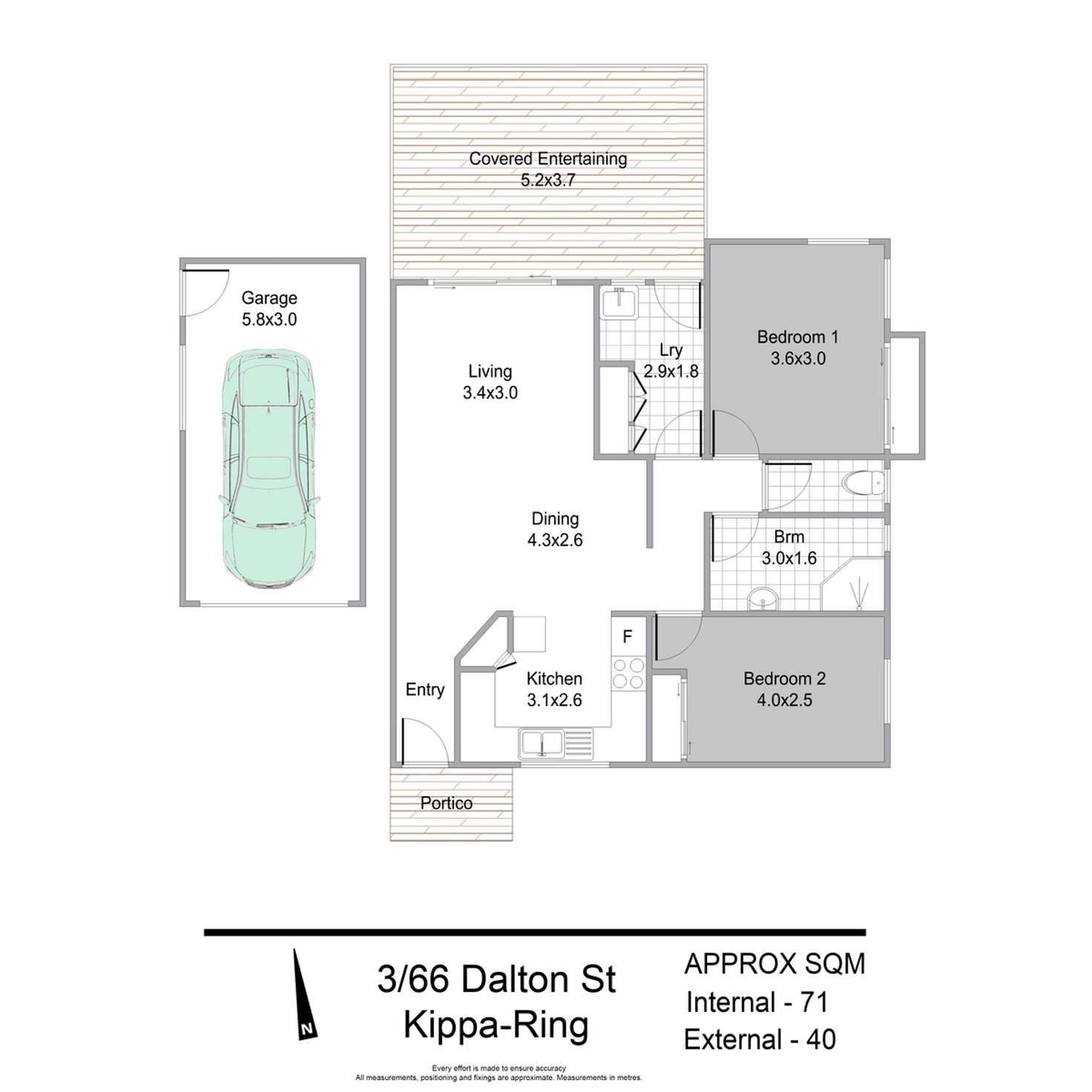 Floorplan of Homely villa listing, 3/66 Dalton Street, Kippa-Ring QLD 4021