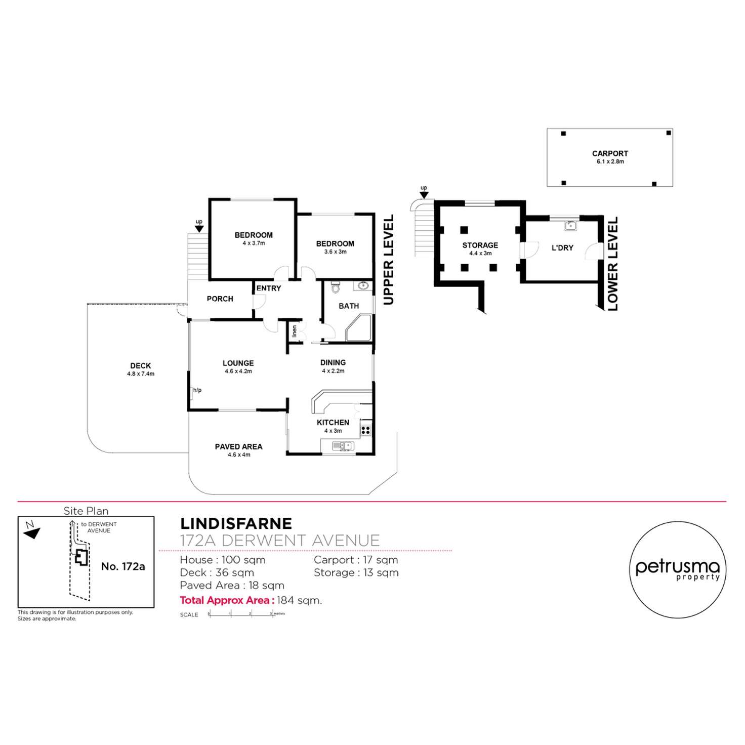 Floorplan of Homely house listing, 172A Derwent Avenue, Lindisfarne TAS 7015