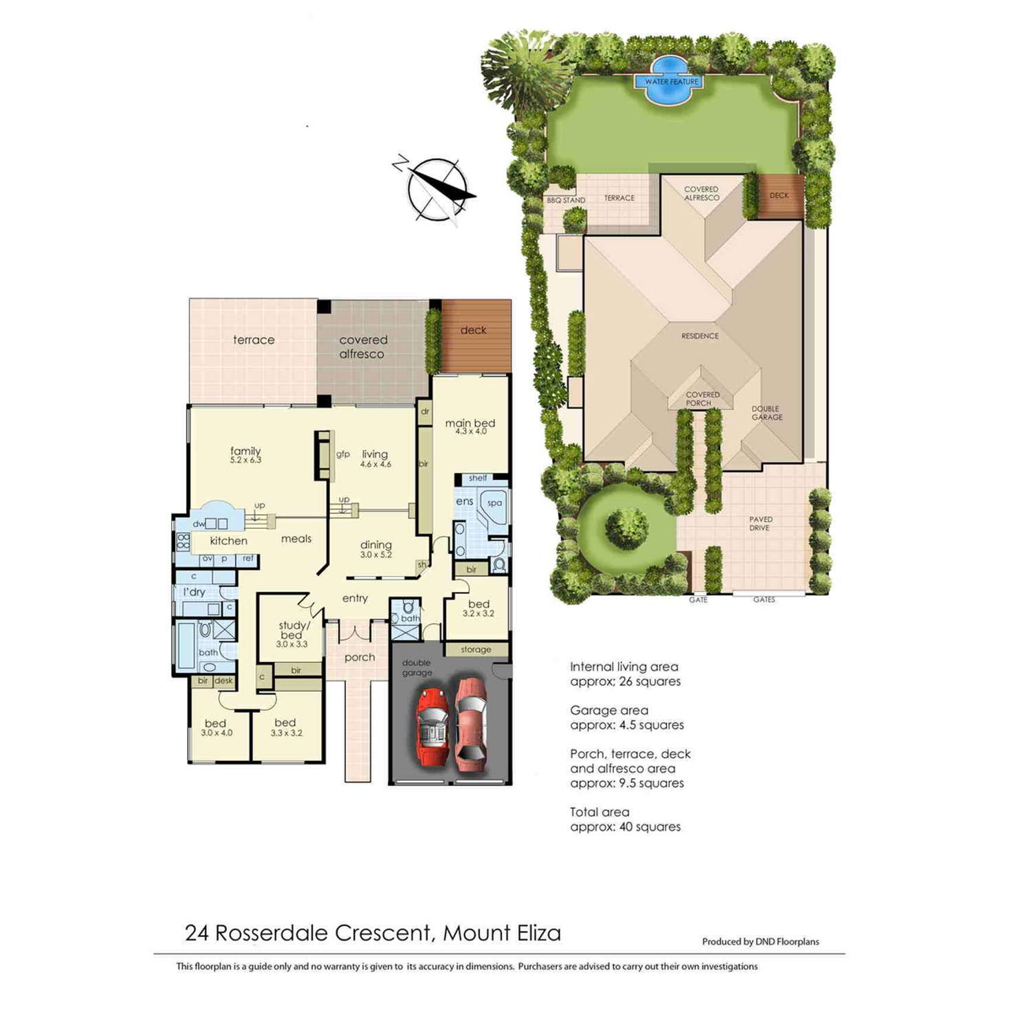 Floorplan of Homely house listing, 24 Rosserdale Crescent, Mount Eliza VIC 3930