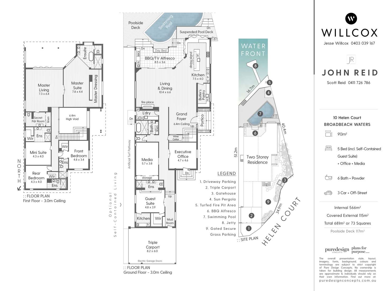 Floorplan of Homely house listing, 10 Helen Court, Broadbeach Waters QLD 4218