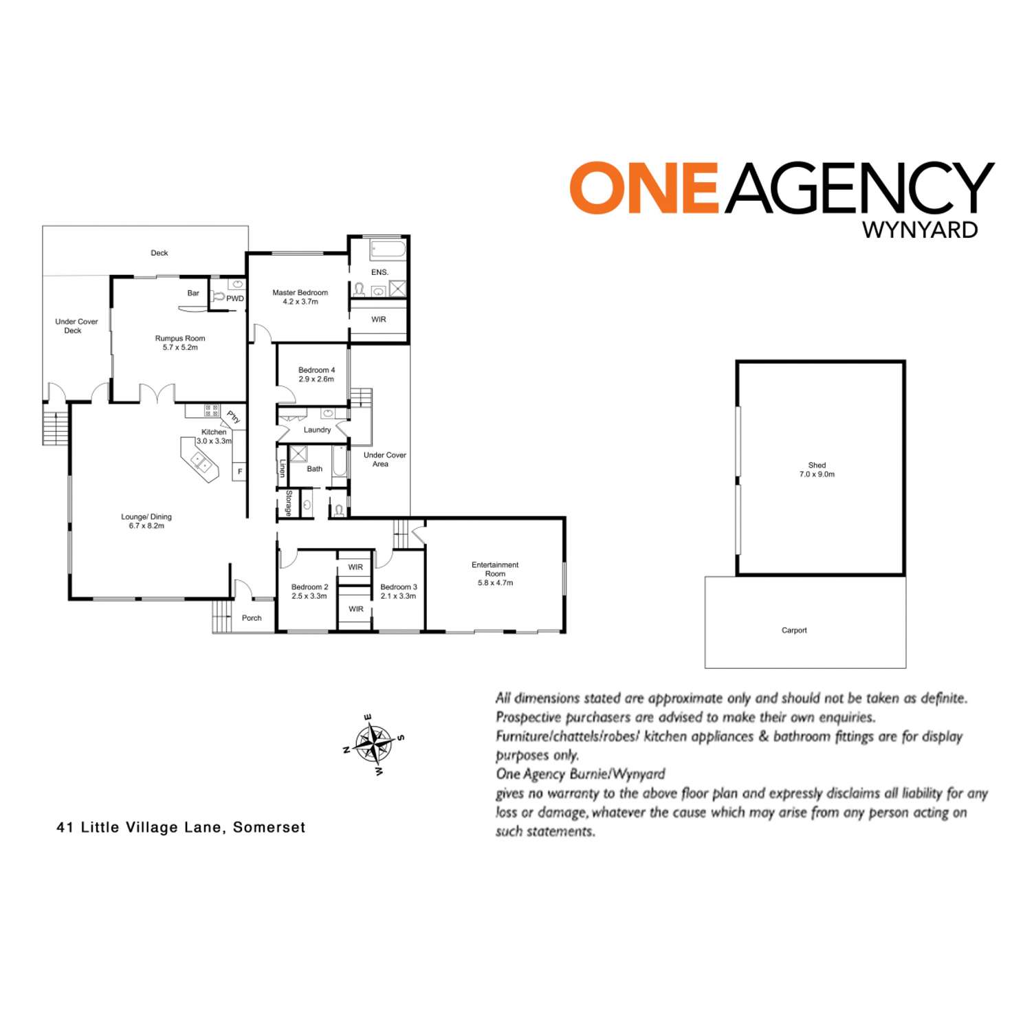 Floorplan of Homely house listing, 41 Little Village Lane, Somerset TAS 7322