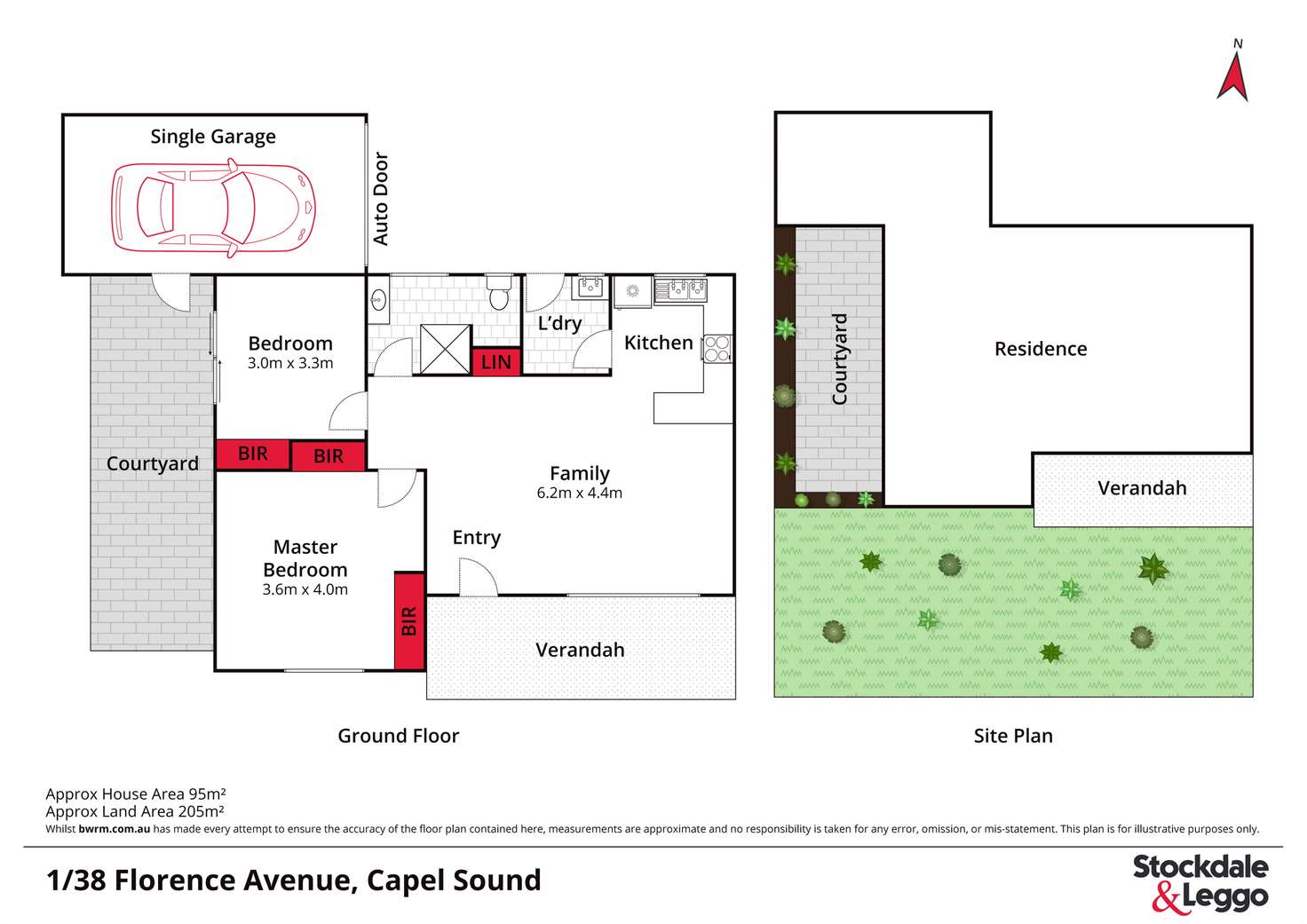 Floorplan of Homely unit listing, 1/38 Florence Avenue, Capel Sound VIC 3940