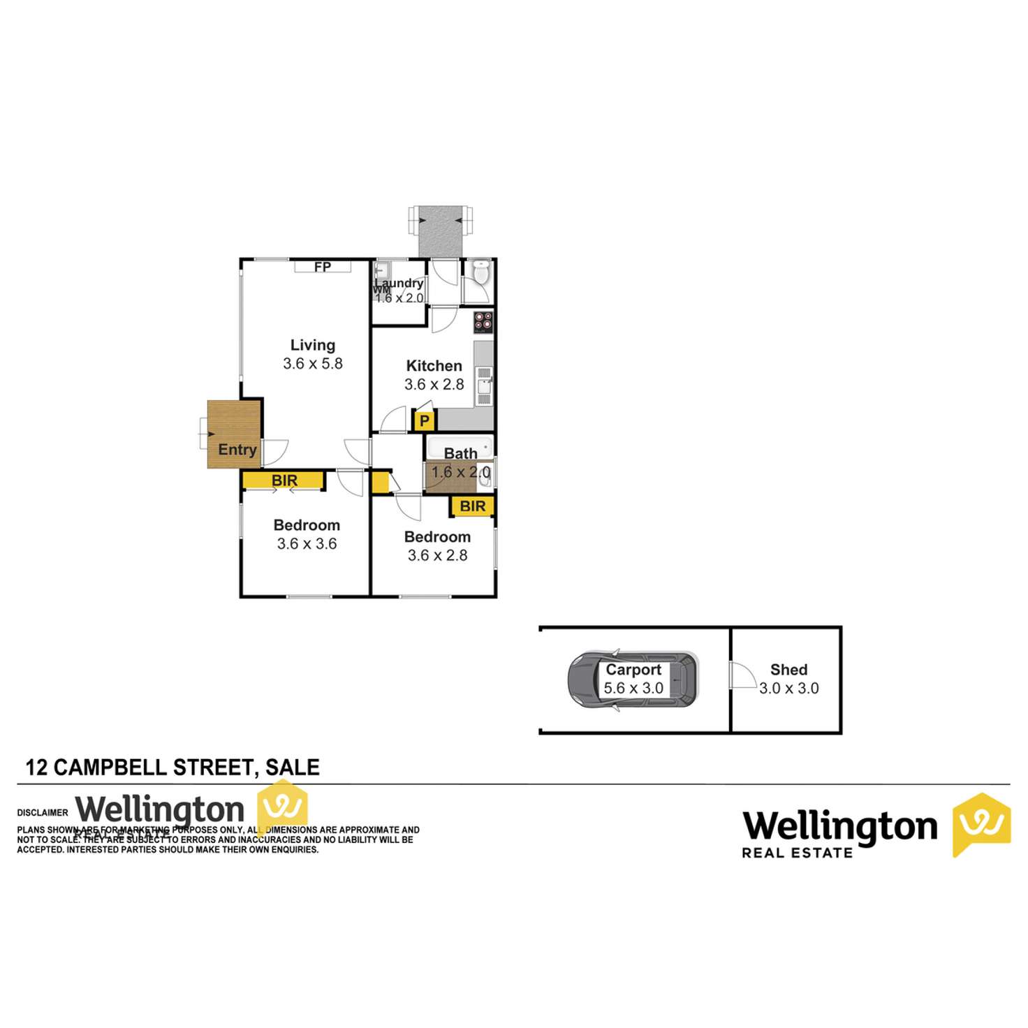 Floorplan of Homely house listing, 12 Campbell Court, Sale VIC 3850