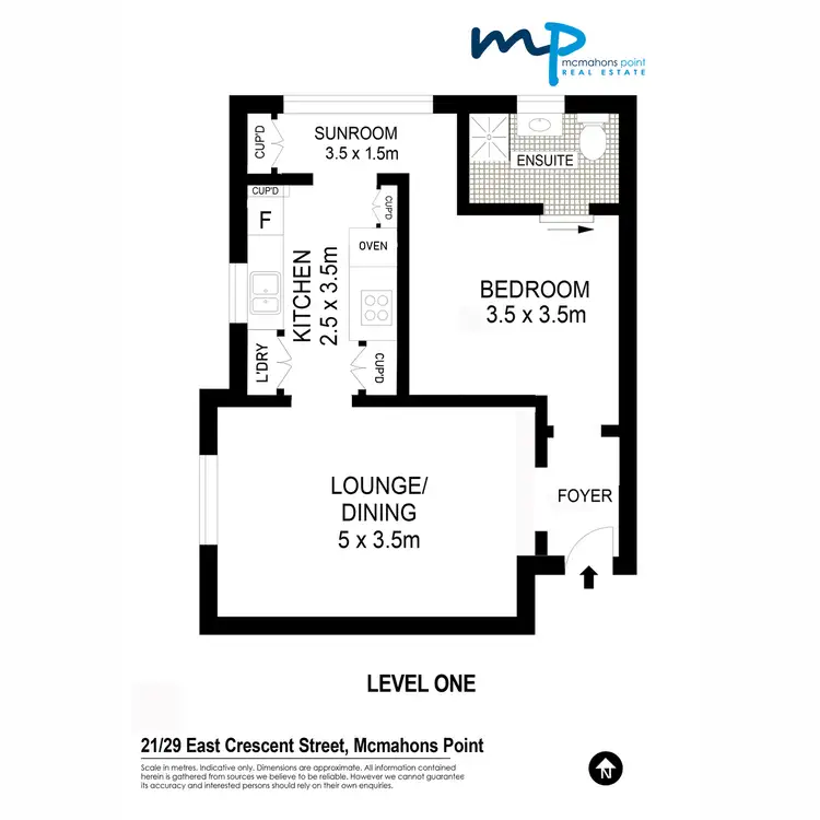 Floorplan of Homely apartment listing, 21/29 East Crescent Street, Mcmahons Point NSW 2060