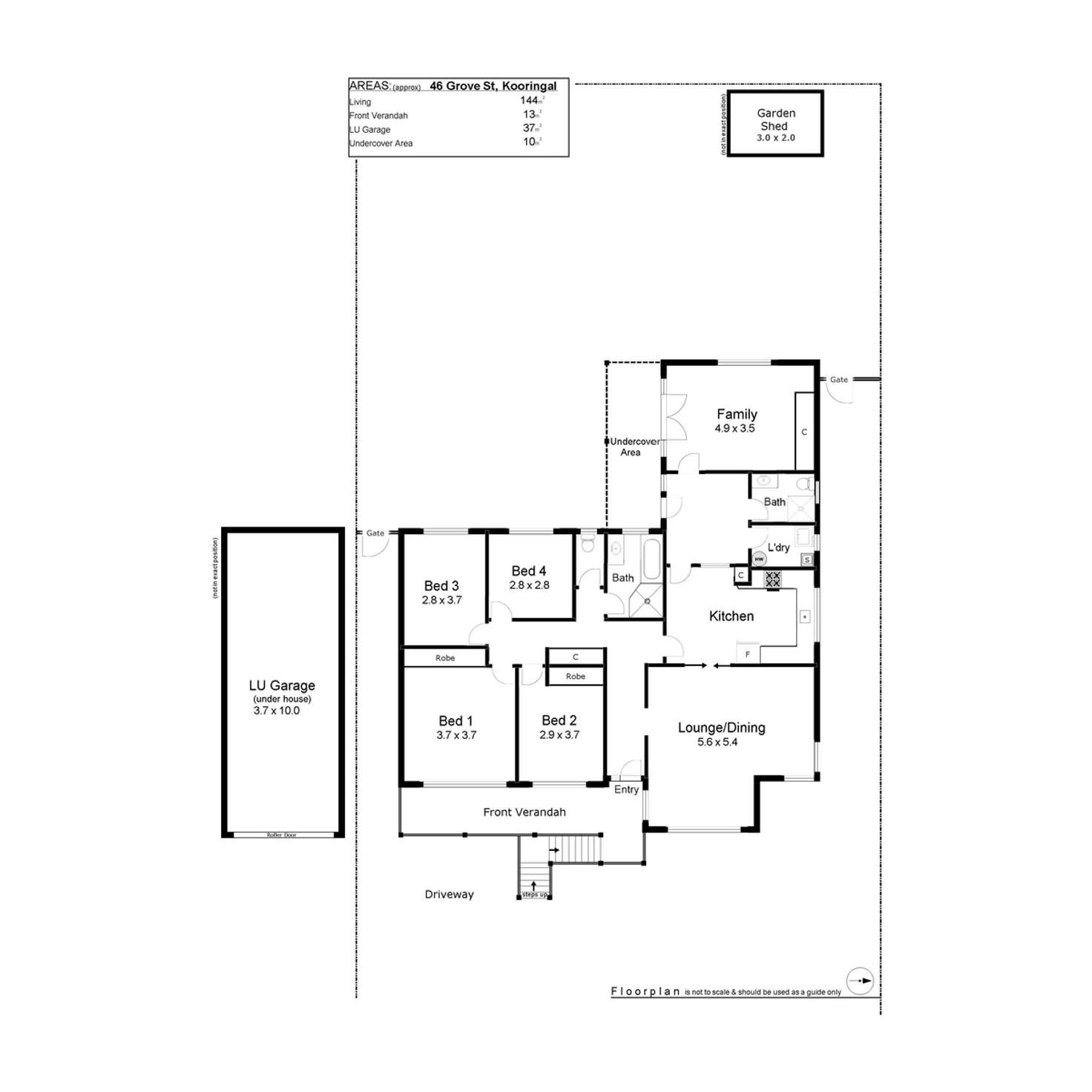 Floorplan of Homely house listing, 46 Grove Street, Kooringal NSW 2650