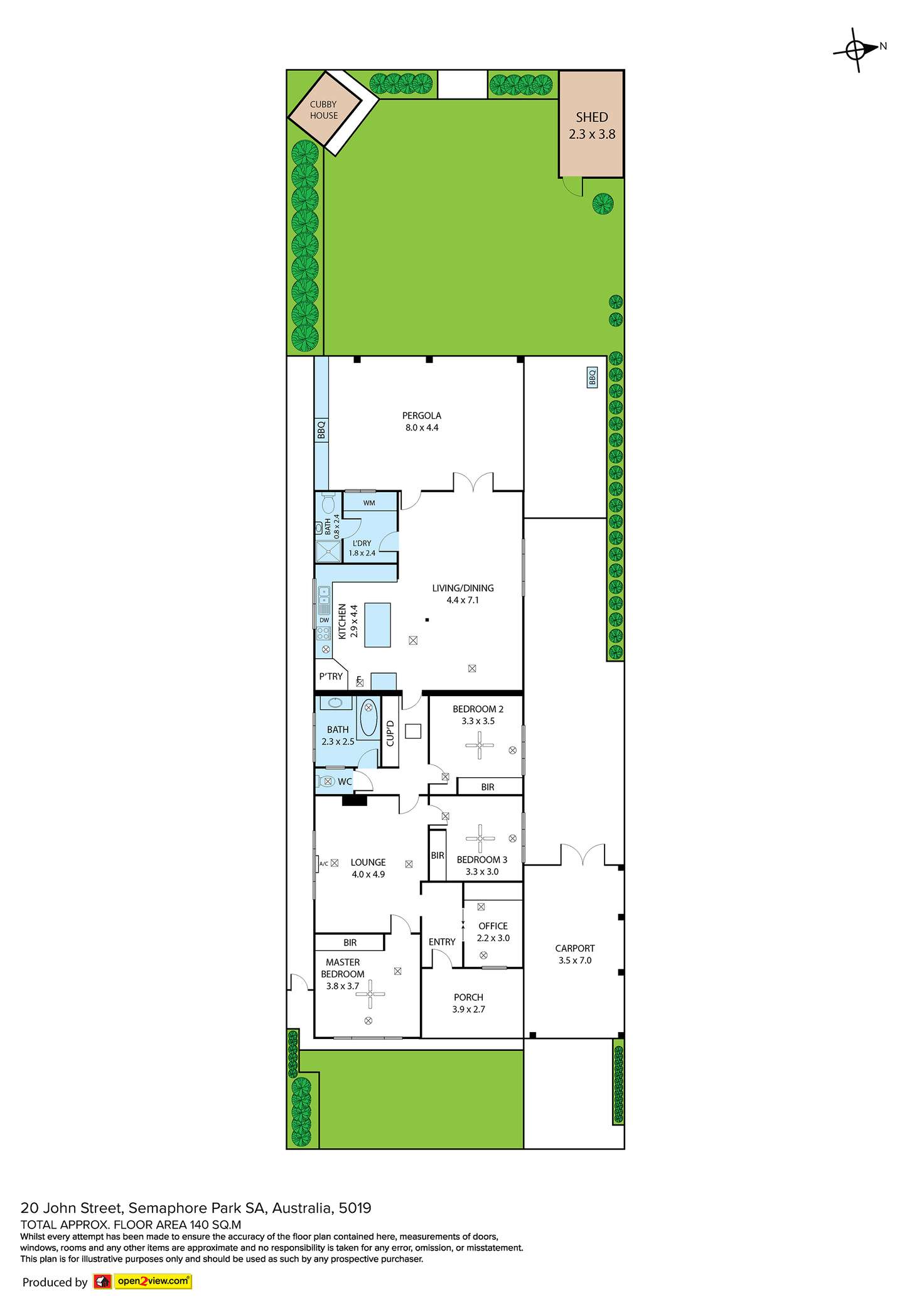 Floorplan of Homely house listing, 20 John Street, Semaphore Park SA 5019