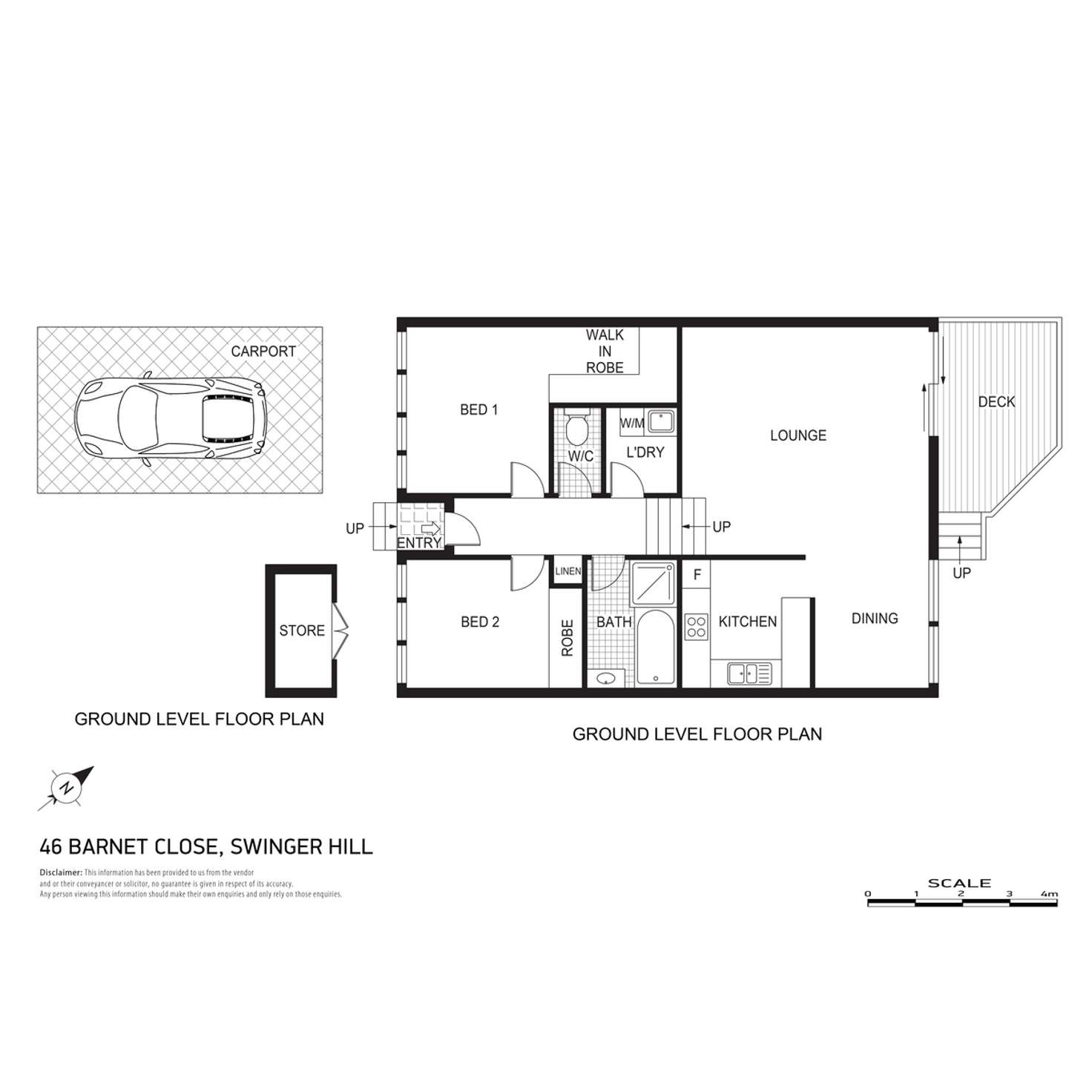 Floorplan of Homely house listing, 46 Barnet Close, Swinger Hill ACT 2606