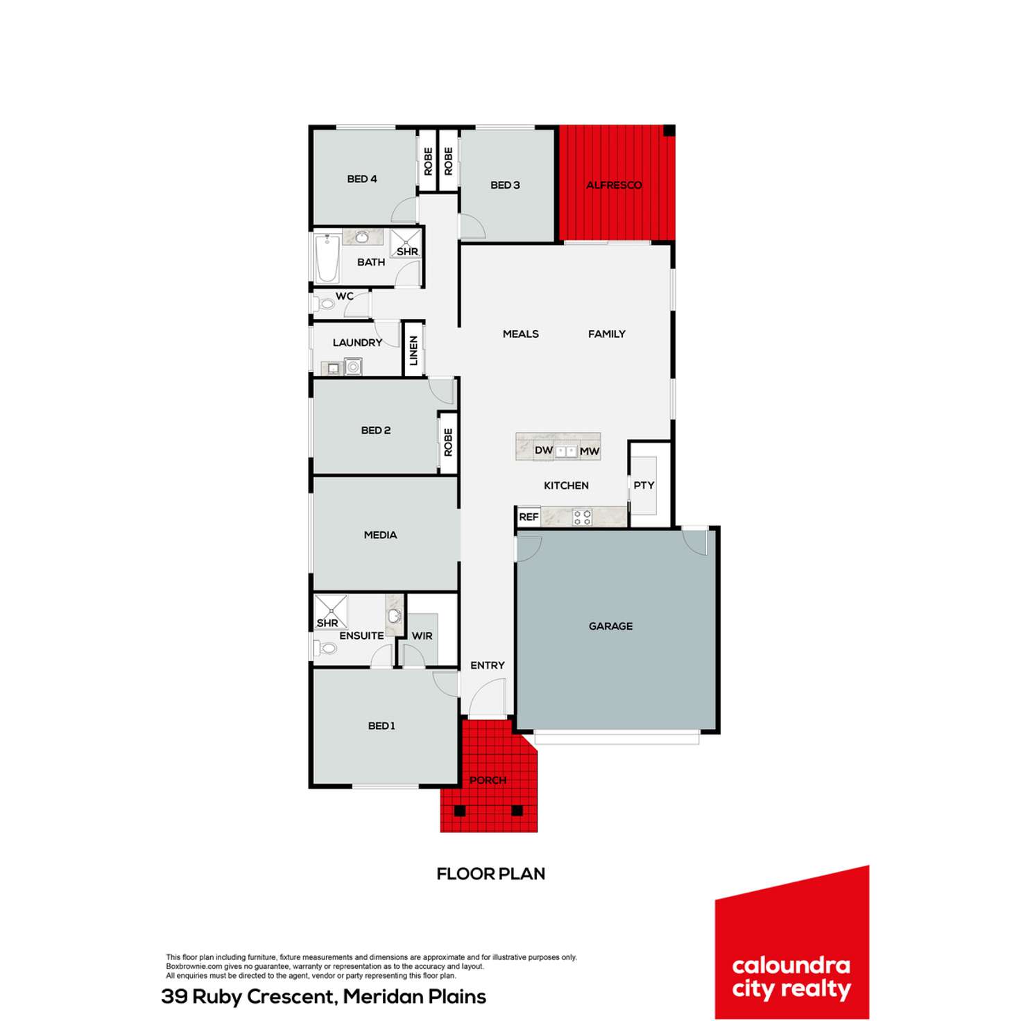 Floorplan of Homely house listing, 39 Ruby Crescent, Meridan Plains QLD 4551