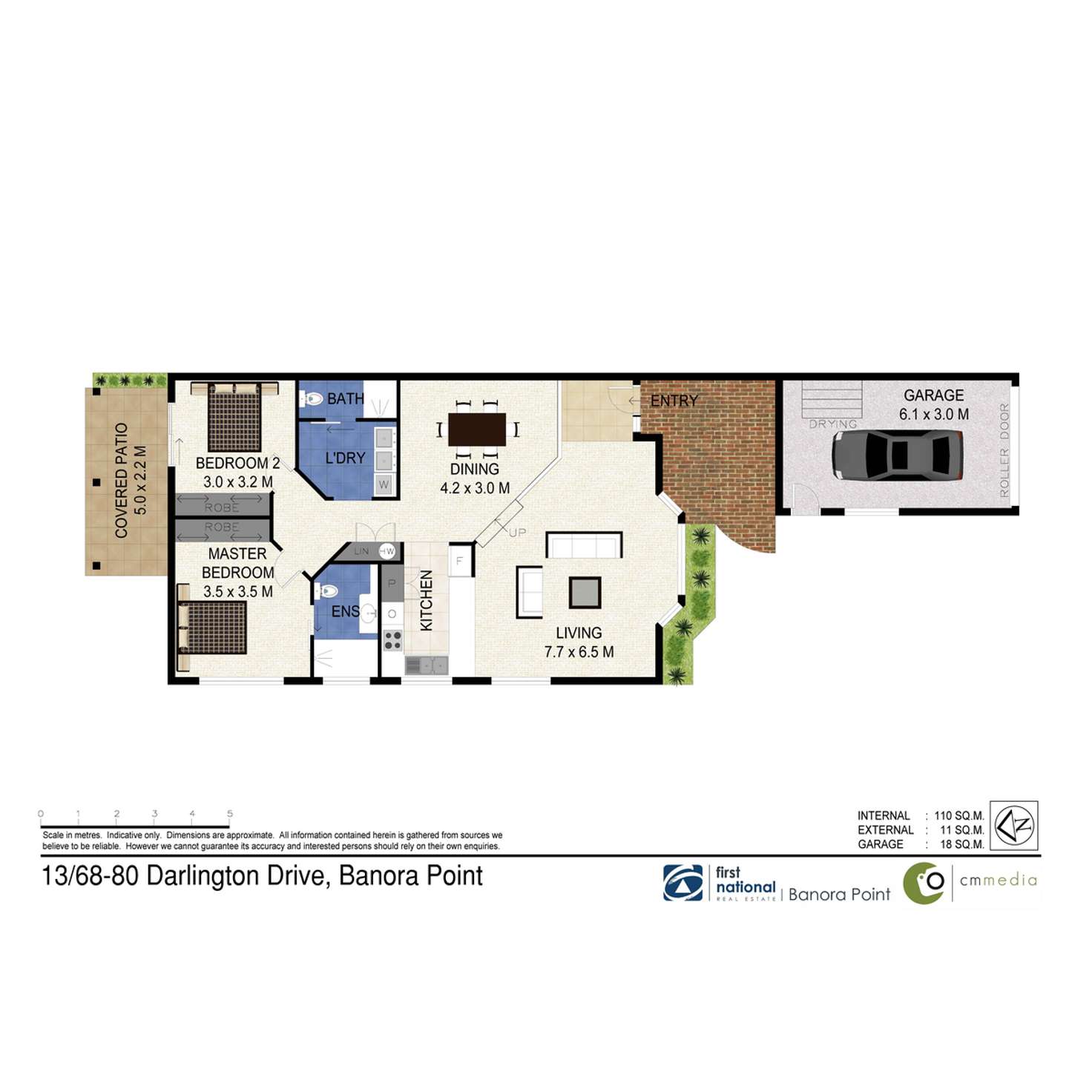 Floorplan of Homely villa listing, 13/68-80 Darlington Drive, Banora Point NSW 2486