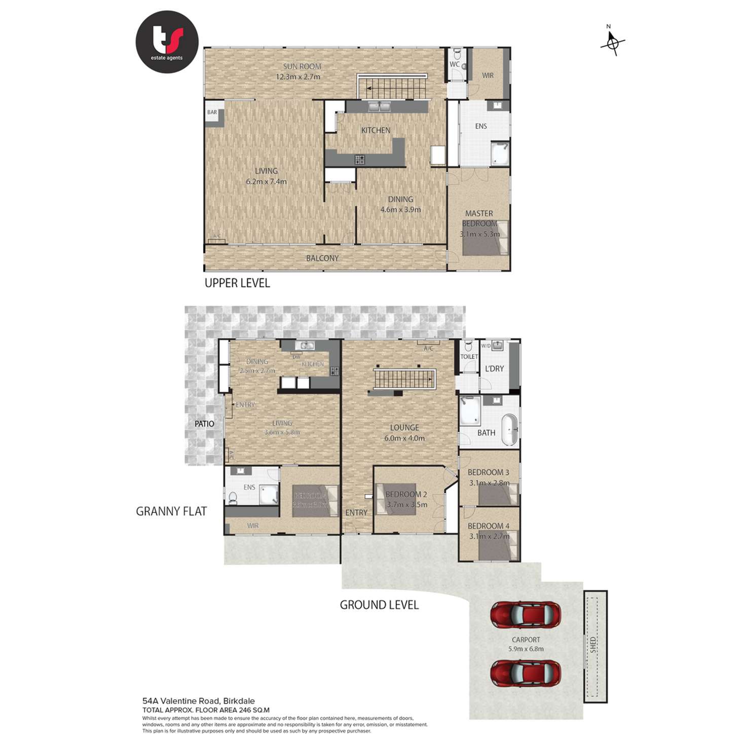 Floorplan of Homely house listing, 52 Valantine Road, Birkdale QLD 4159