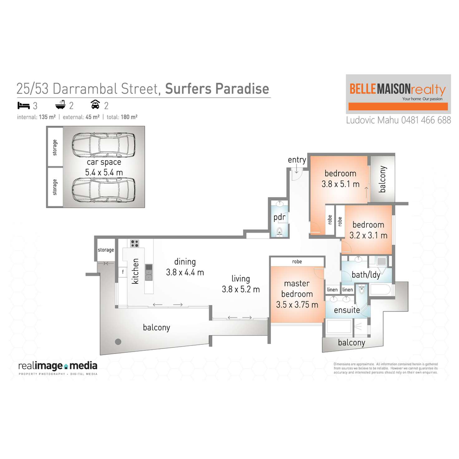 Floorplan of Homely apartment listing, 25/53 Darrambal Street, Chevron Island QLD 4217