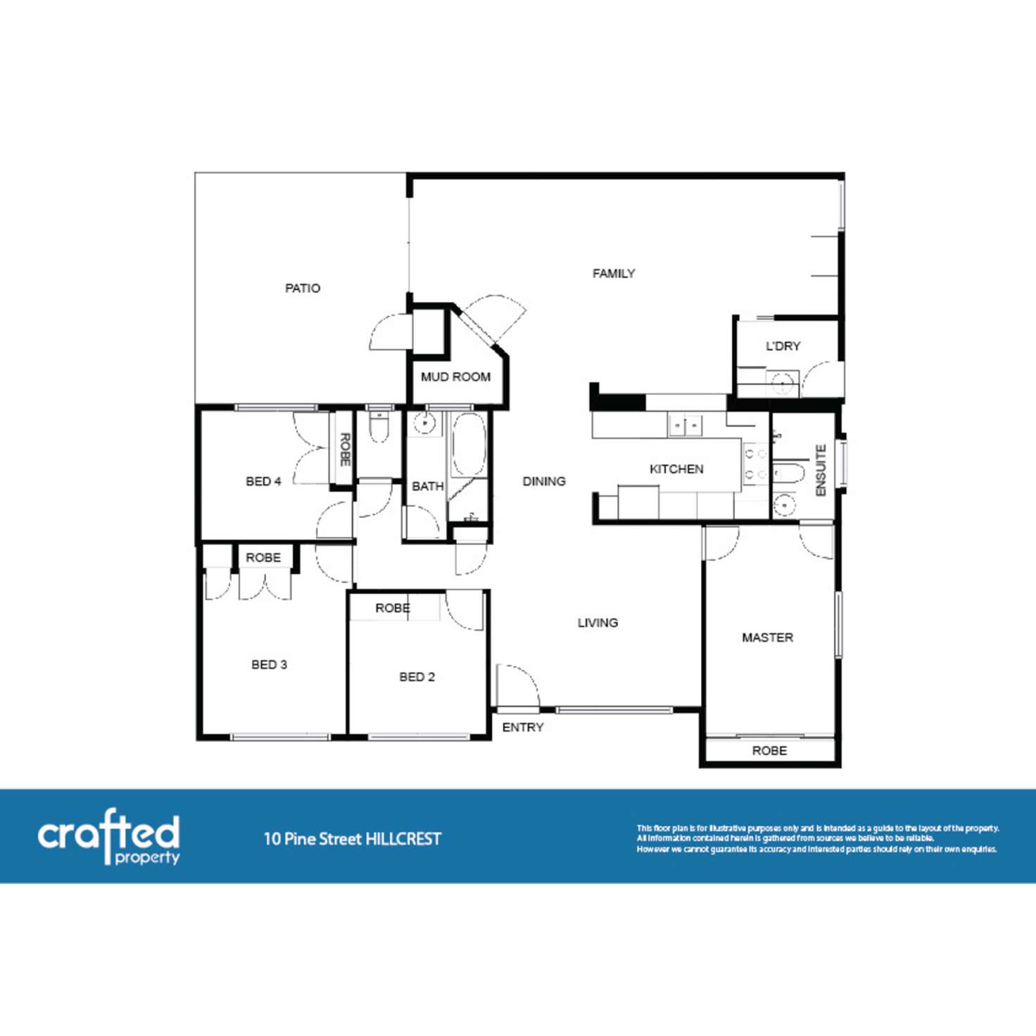 Floorplan of Homely house listing, 10 Pine Street, Hillcrest QLD 4118