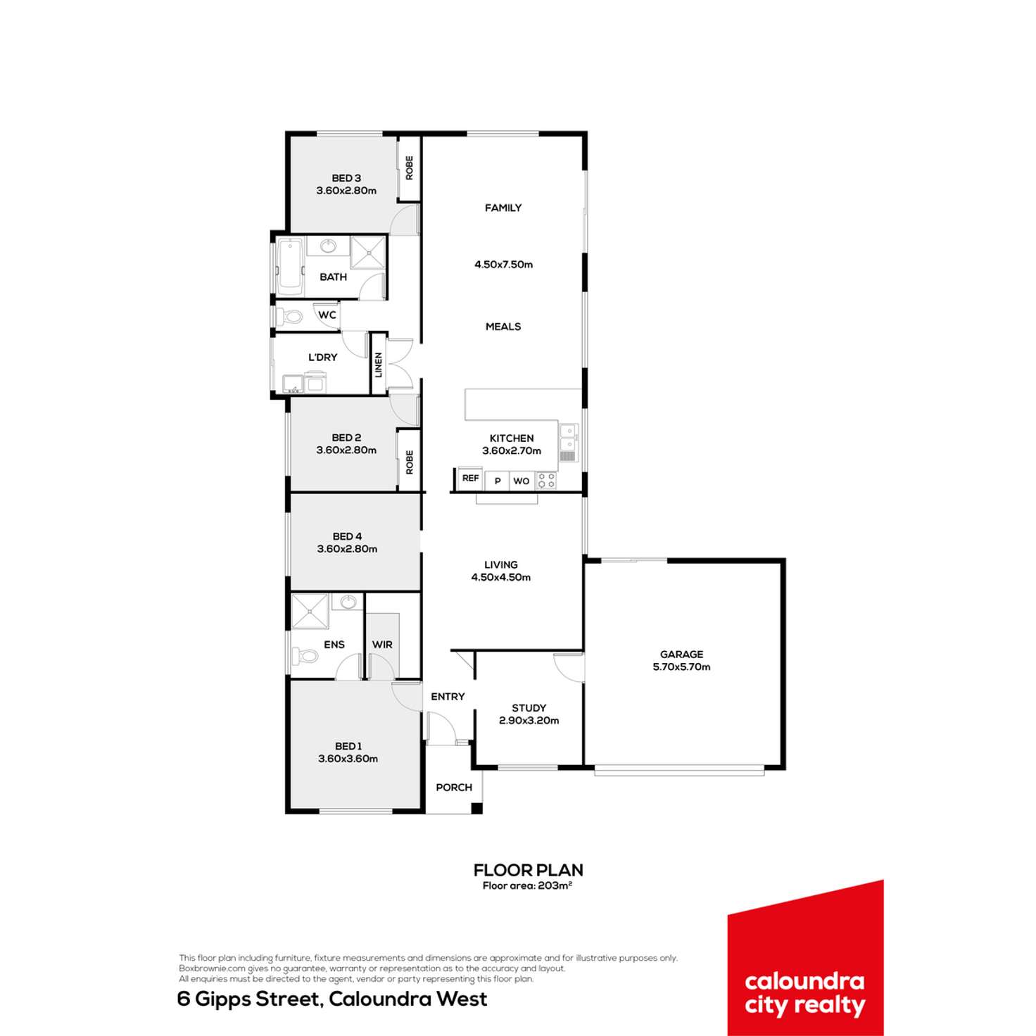 Floorplan of Homely house listing, 6 Gipps Street, Caloundra West QLD 4551