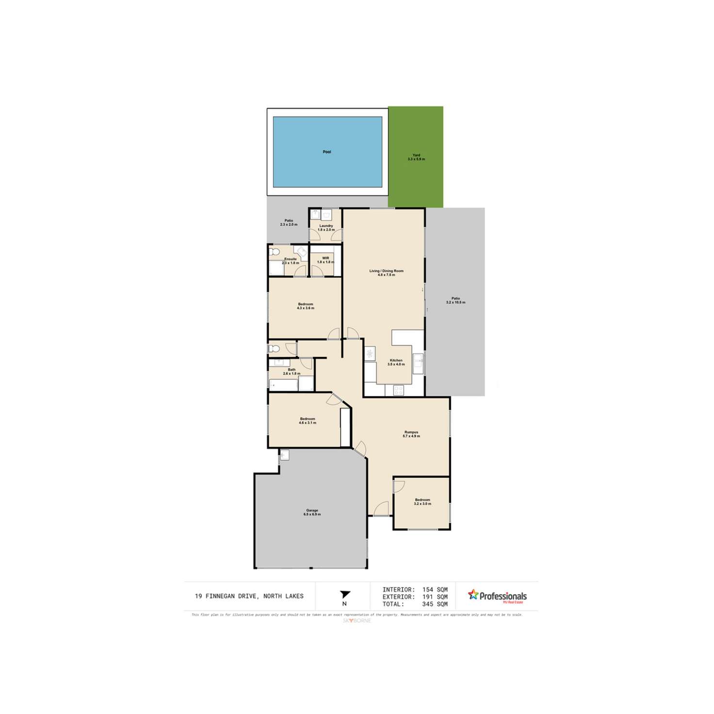 Floorplan of Homely house listing, 19 Finnegan Drive, North Lakes QLD 4509