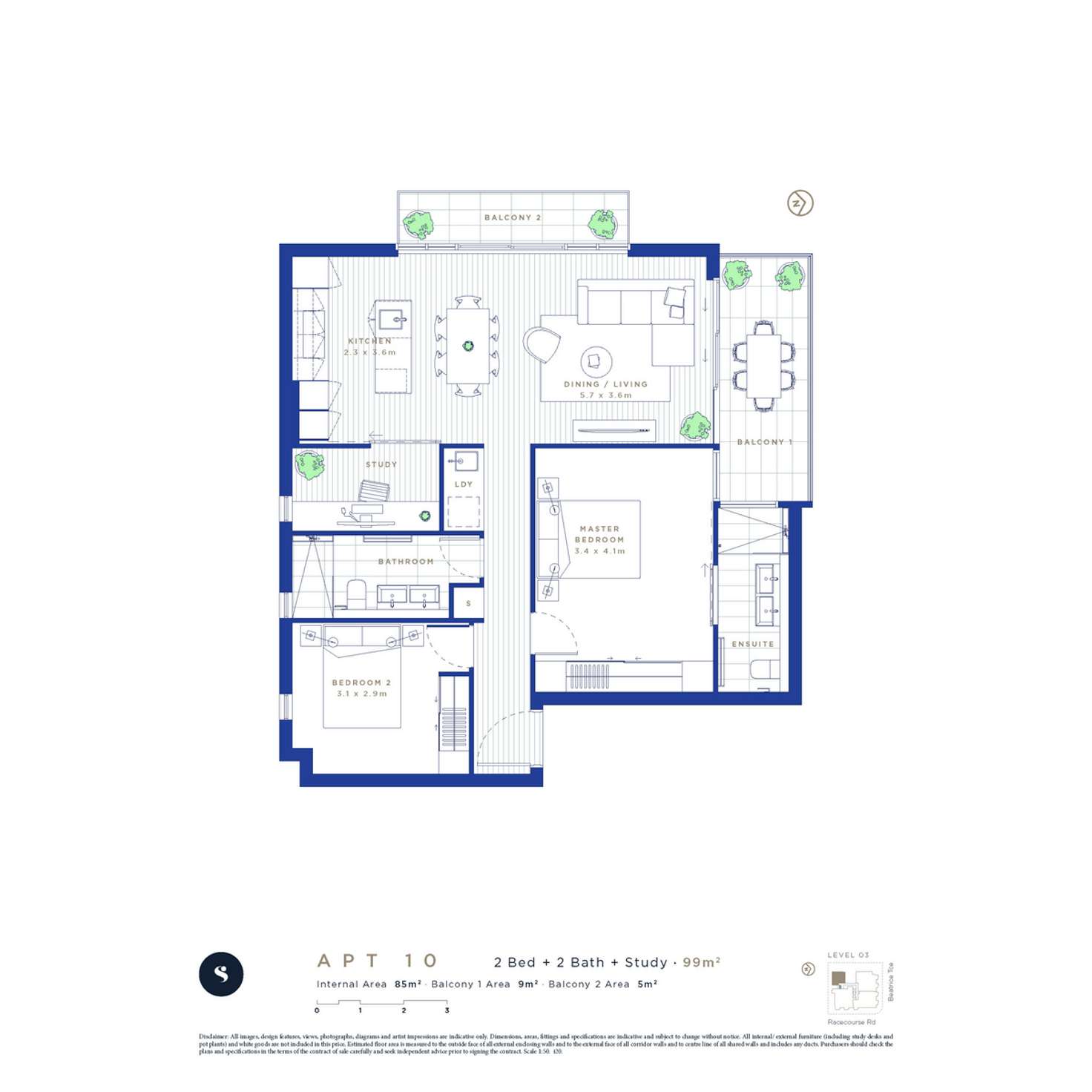 Floorplan of Homely apartment listing, 10/118 Racecourse Road, Ascot QLD 4007