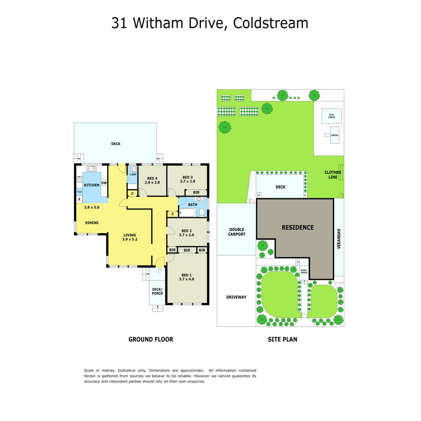 Floorplan of Homely house listing, 31 Witham Drive, Coldstream VIC 3770