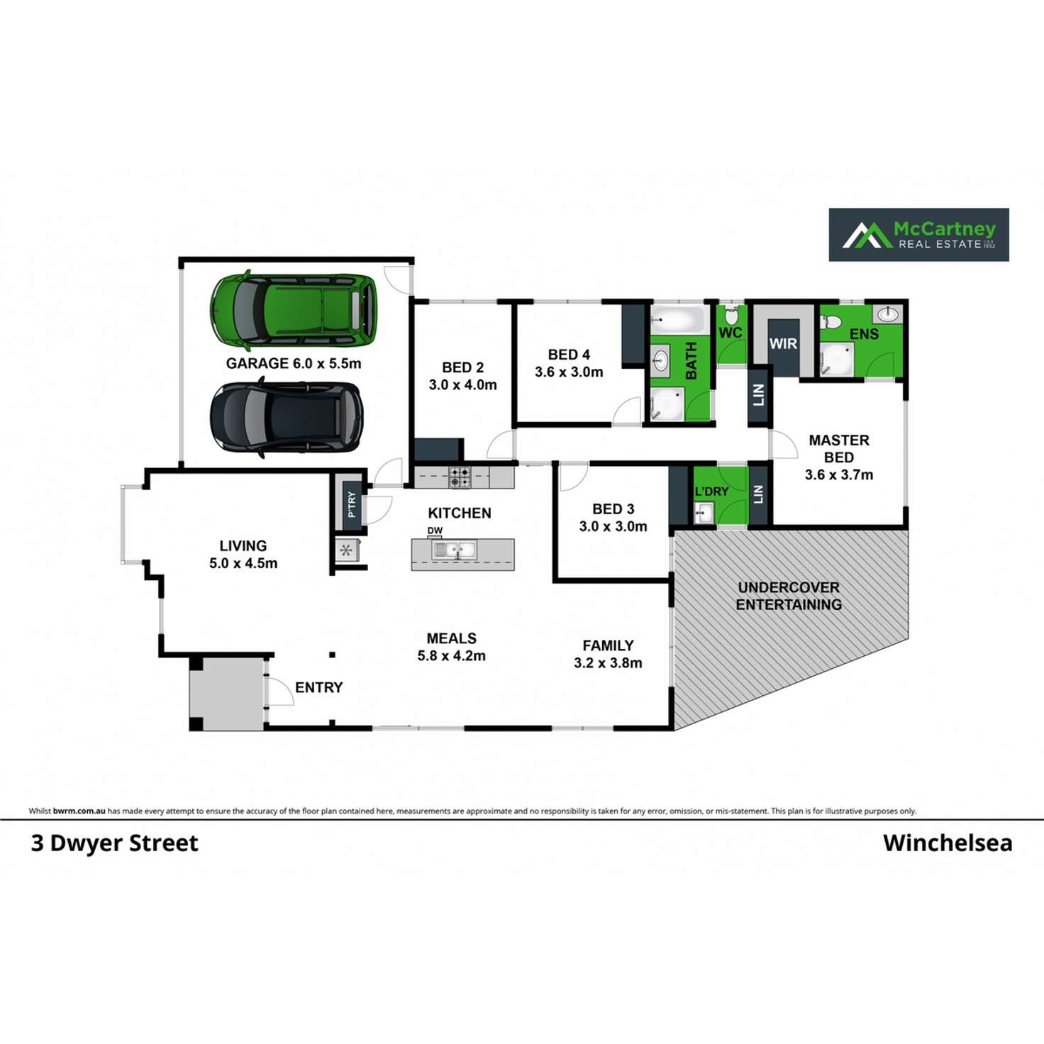 Floorplan of Homely house listing, 3 Dwyer Street, Winchelsea VIC 3241