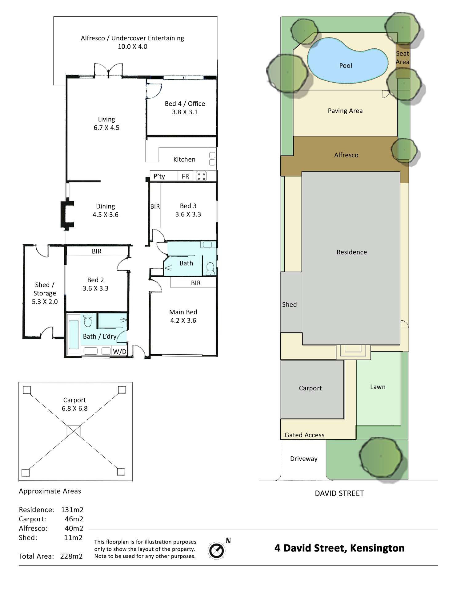 Floorplan of Homely house listing, 4 David Street, Kensington WA 6151