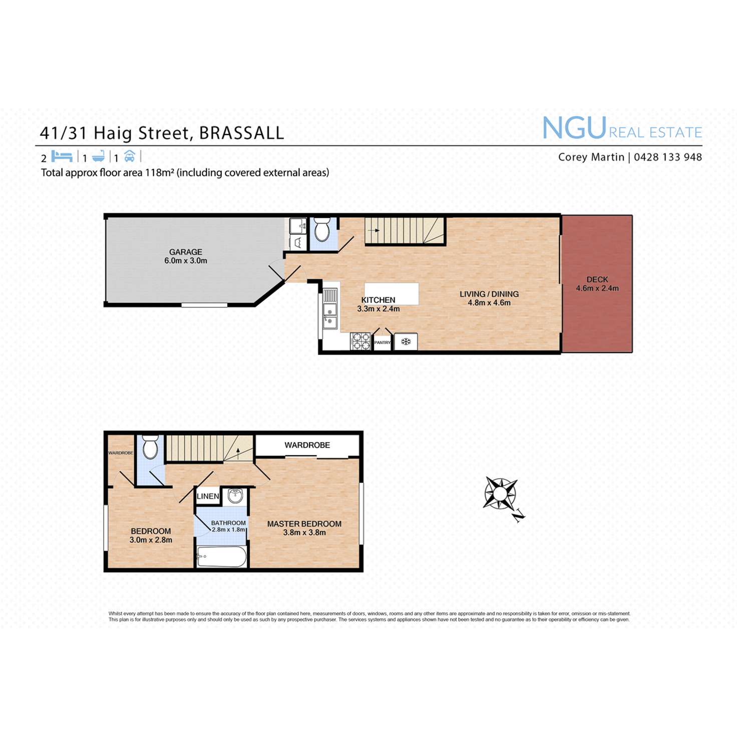 Floorplan of Homely townhouse listing, 41/31 Haig Street, Brassall QLD 4305