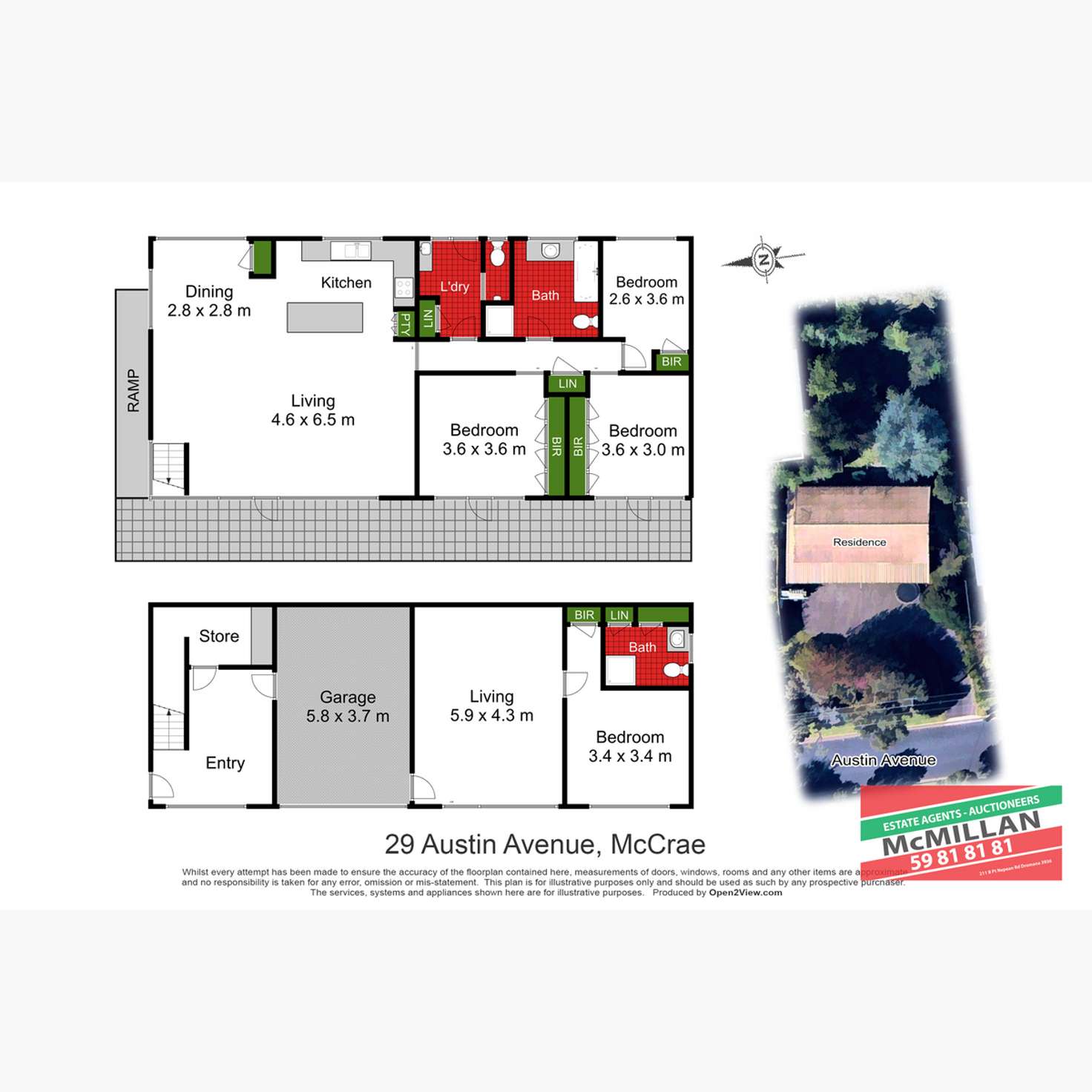 Floorplan of Homely house listing, 29 Austin Avenue, Mccrae VIC 3938