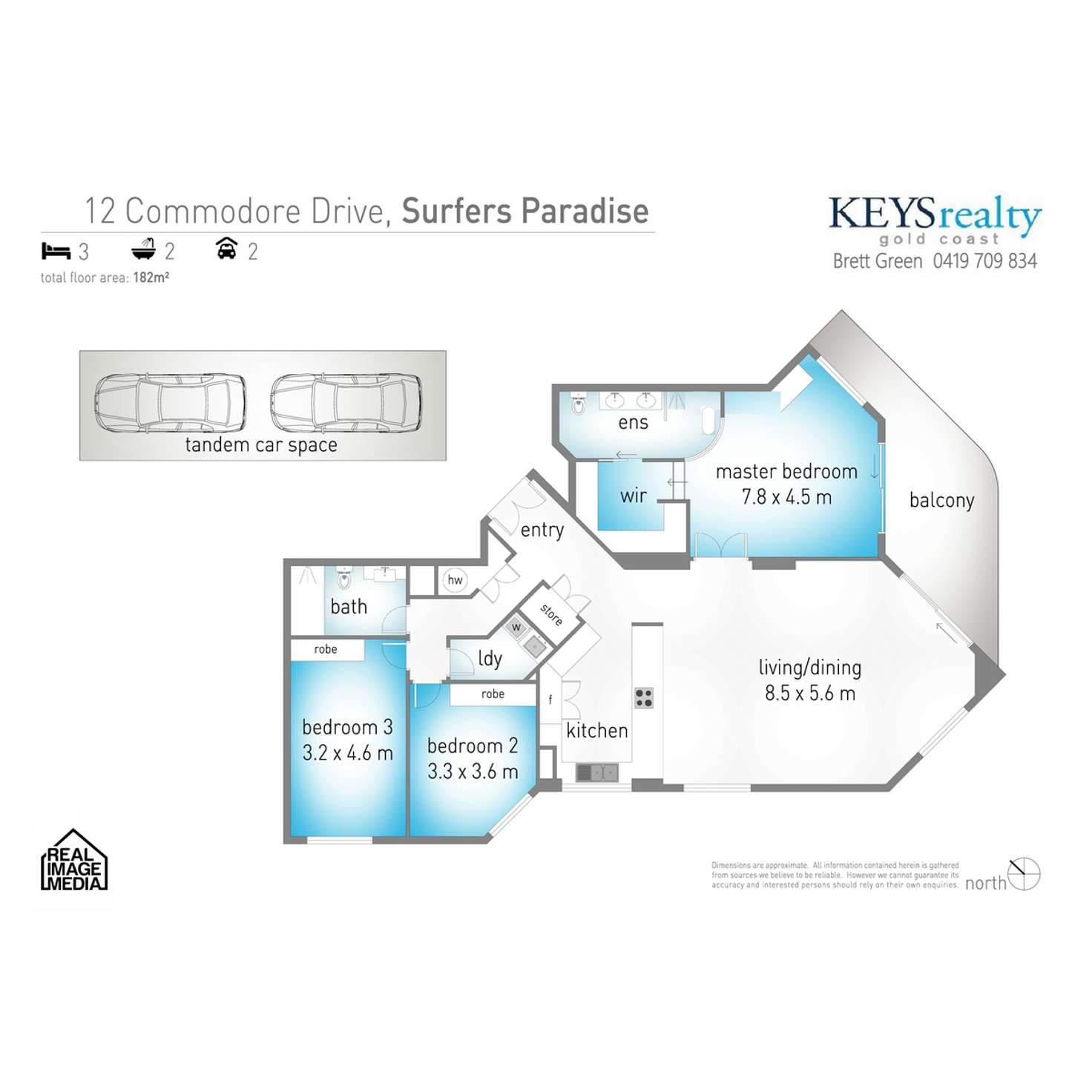 Floorplan of Homely apartment listing, 13/12 Commodore Drive, Paradise Waters QLD 4217